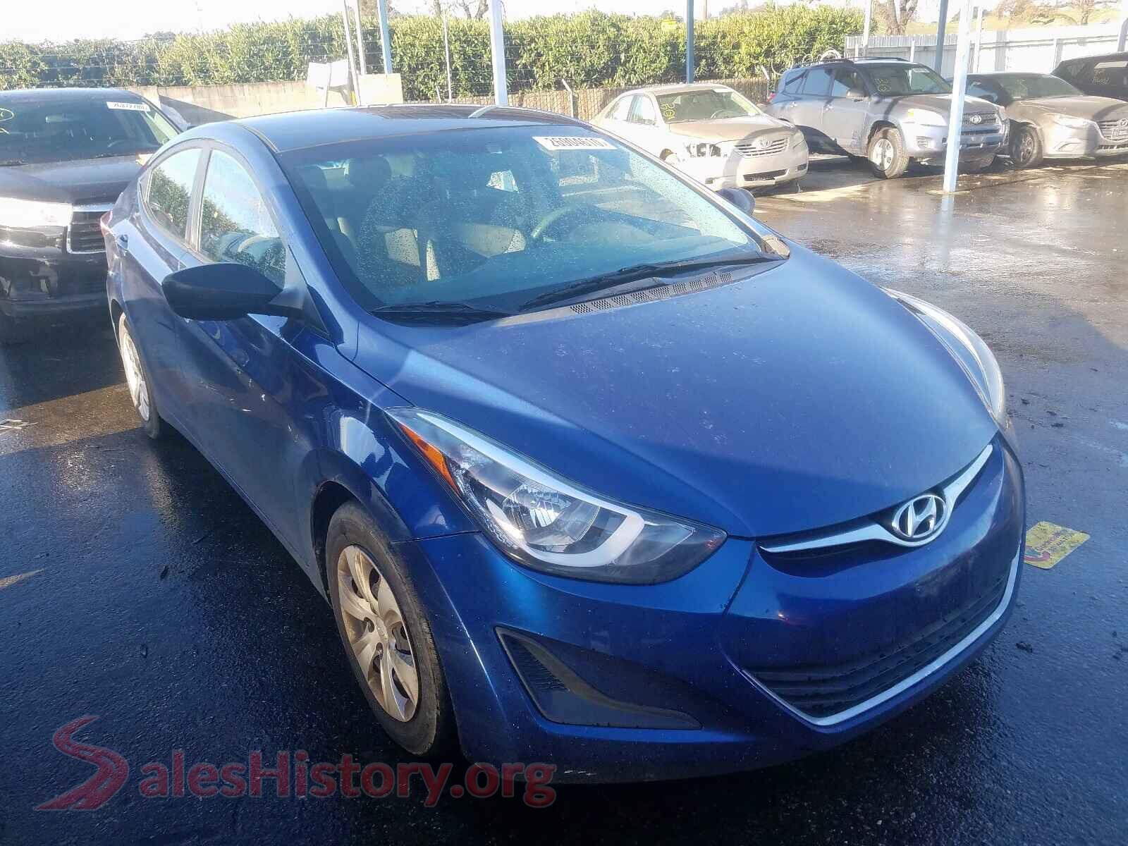 2016 HYUNDAI ELANTRA — VIN 5NPDH4AE9GH708739