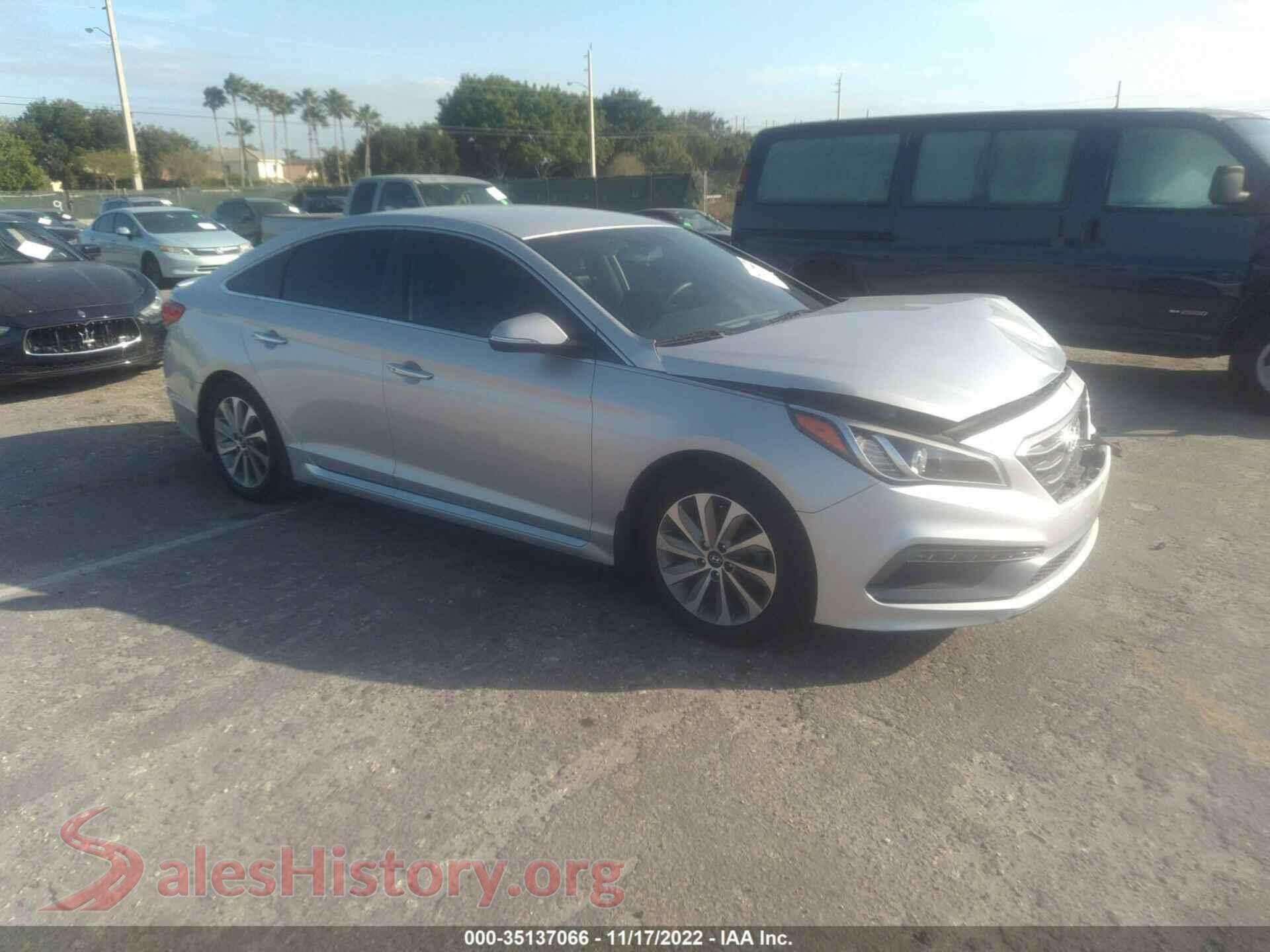 2016 HYUNDAI SONATA — VIN 5NPE34AF7GH306892