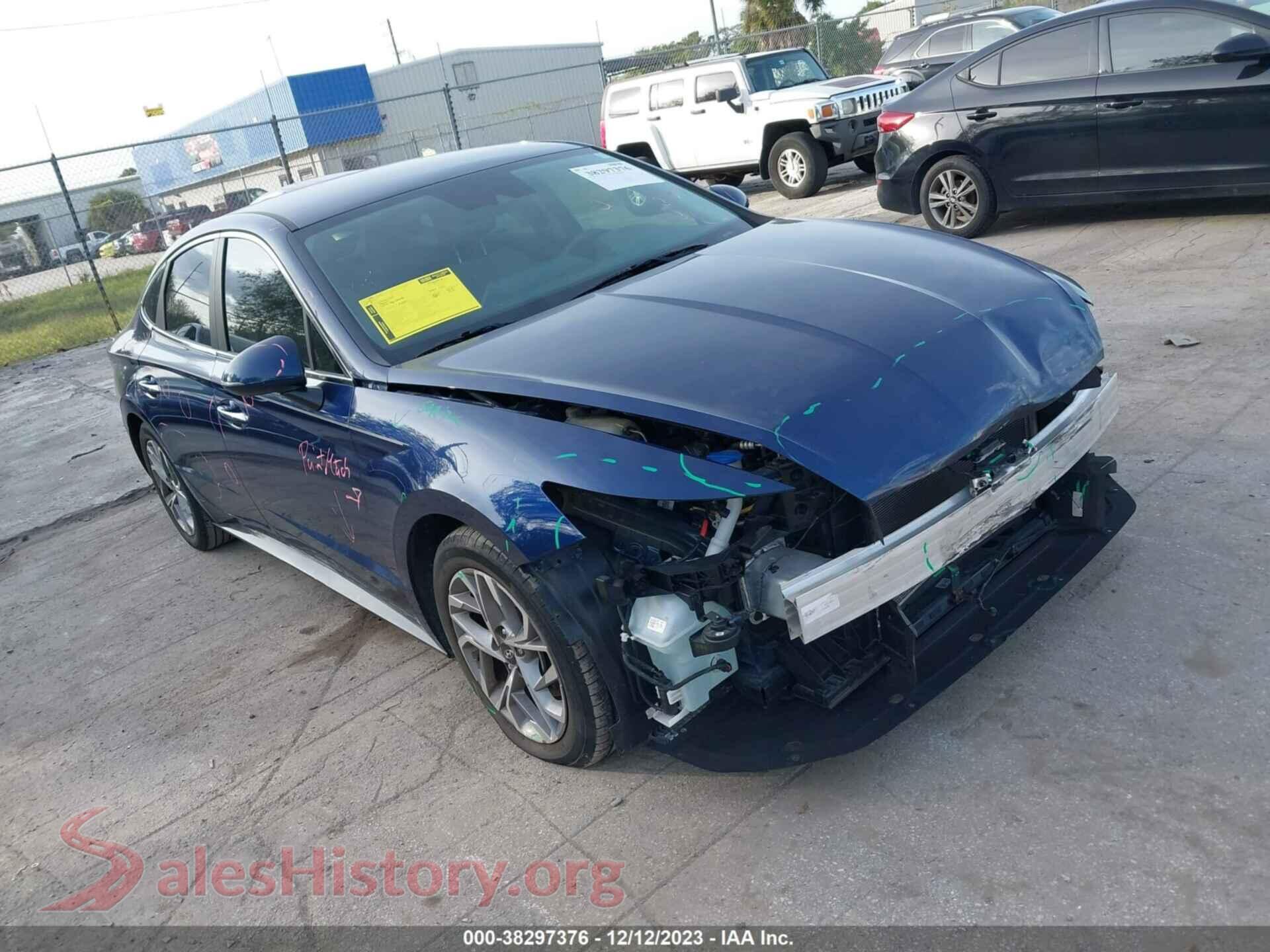 2020 HYUNDAI SONATA — VIN 5NPEF4JA2LH053051