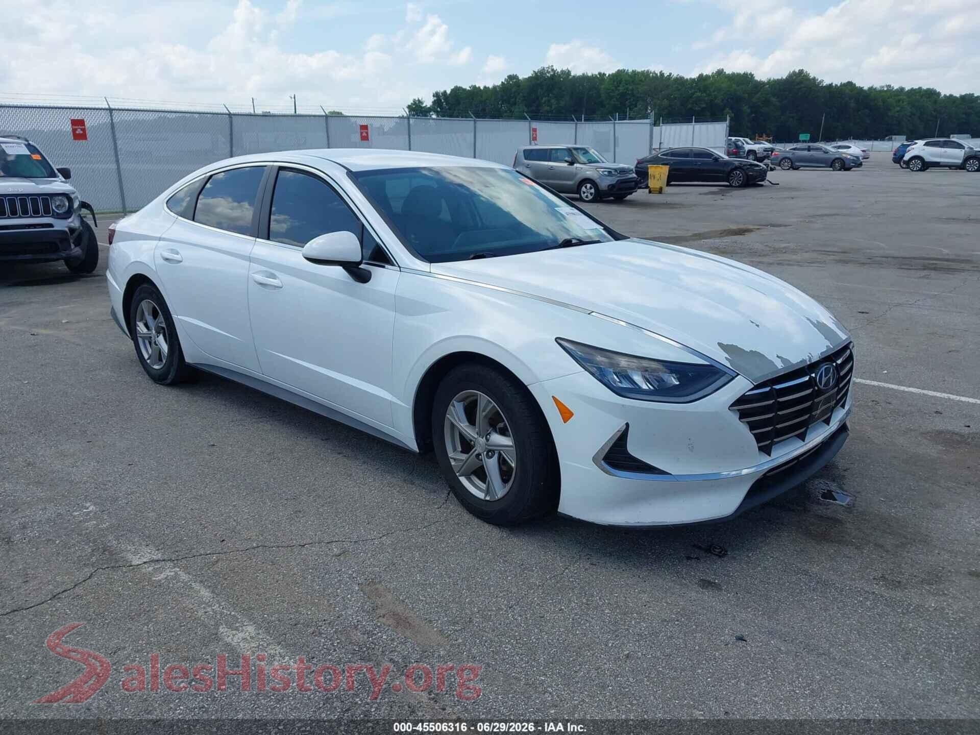 2020 HYUNDAI SONATA — VIN 5NPEG4JA0LH001656