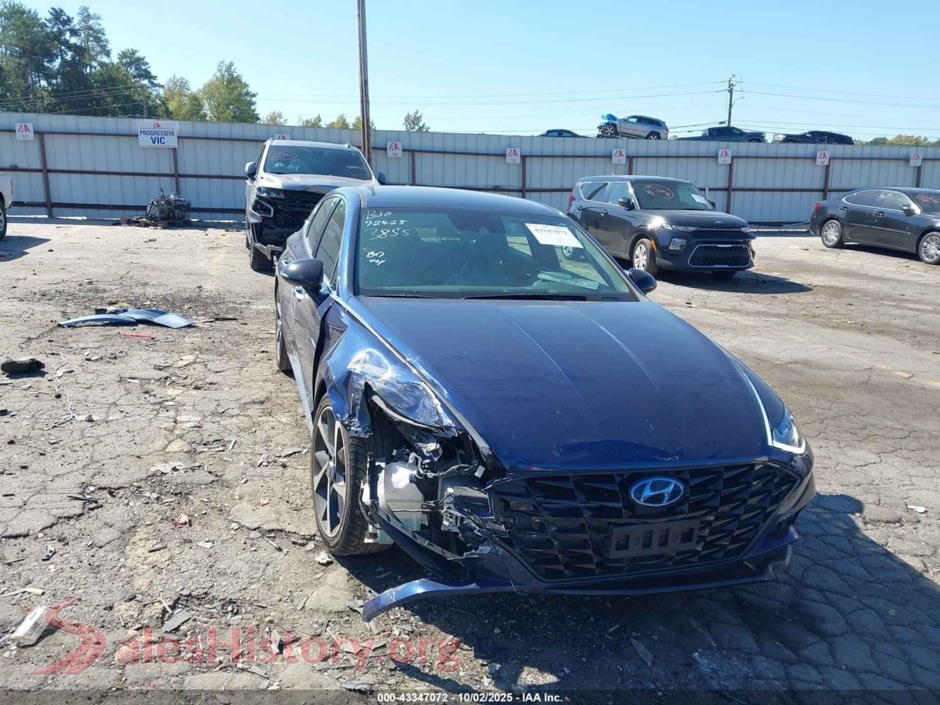 2021 HYUNDAI SONATA — VIN 5NPEJ4J24MH083855