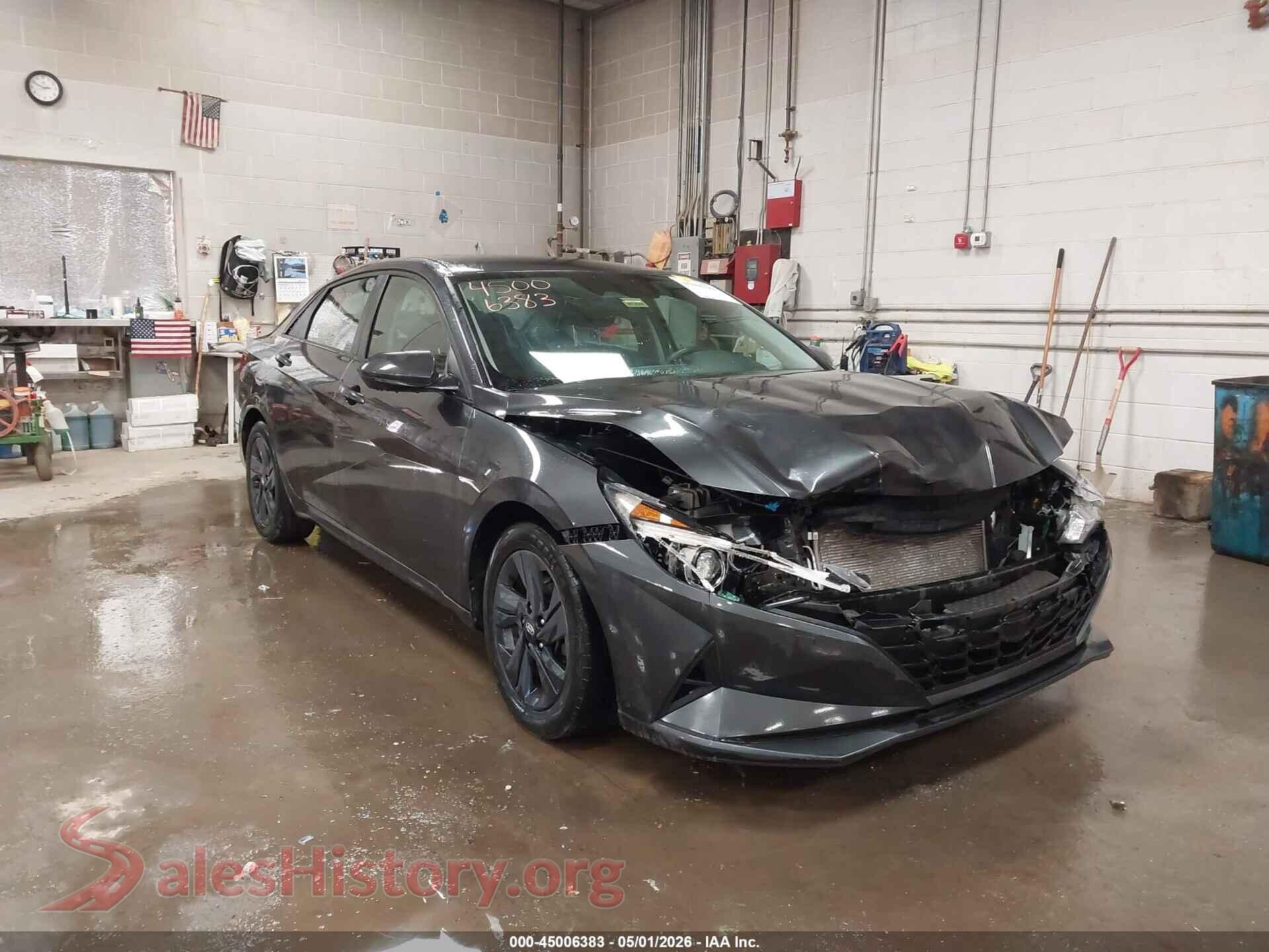 2021 HYUNDAI ELANTRA — VIN 5NPLM4AG1MH009495