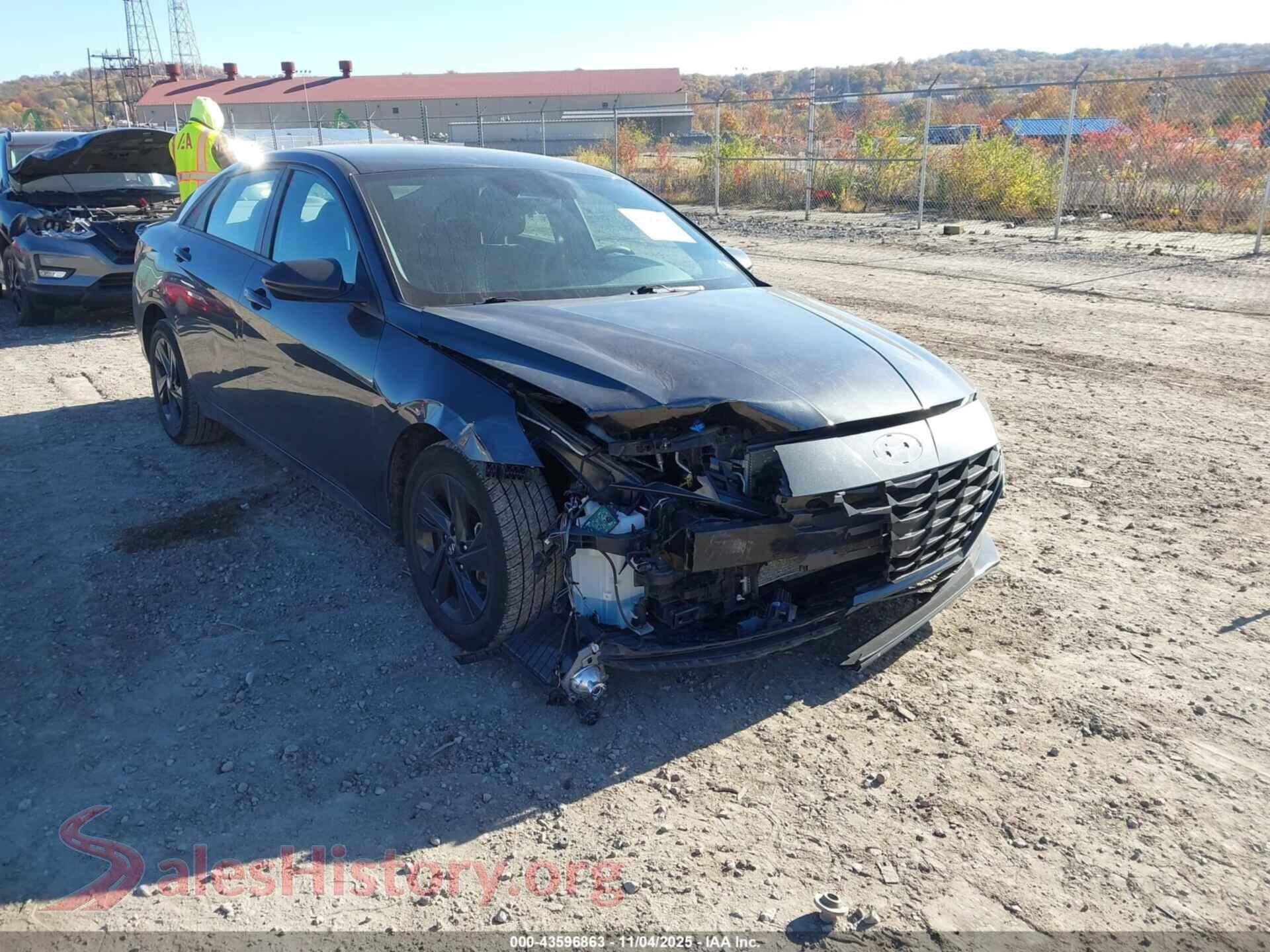2022 HYUNDAI ELANTRA — VIN 5NPLM4AG1NH084876
