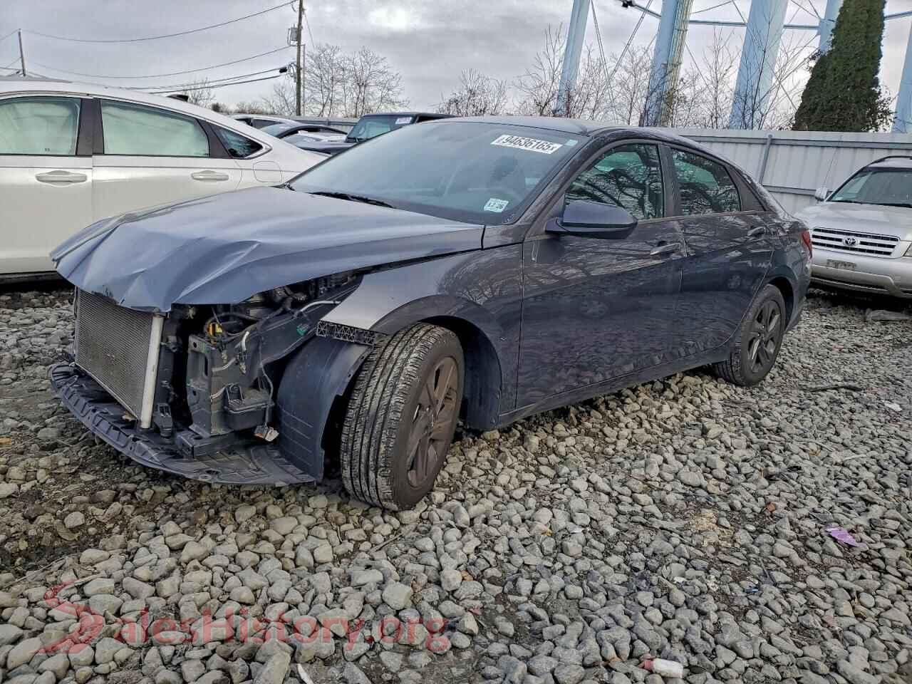 2021 HYUNDAI ELANTRA — VIN 5NPLM4AG2MH025110
