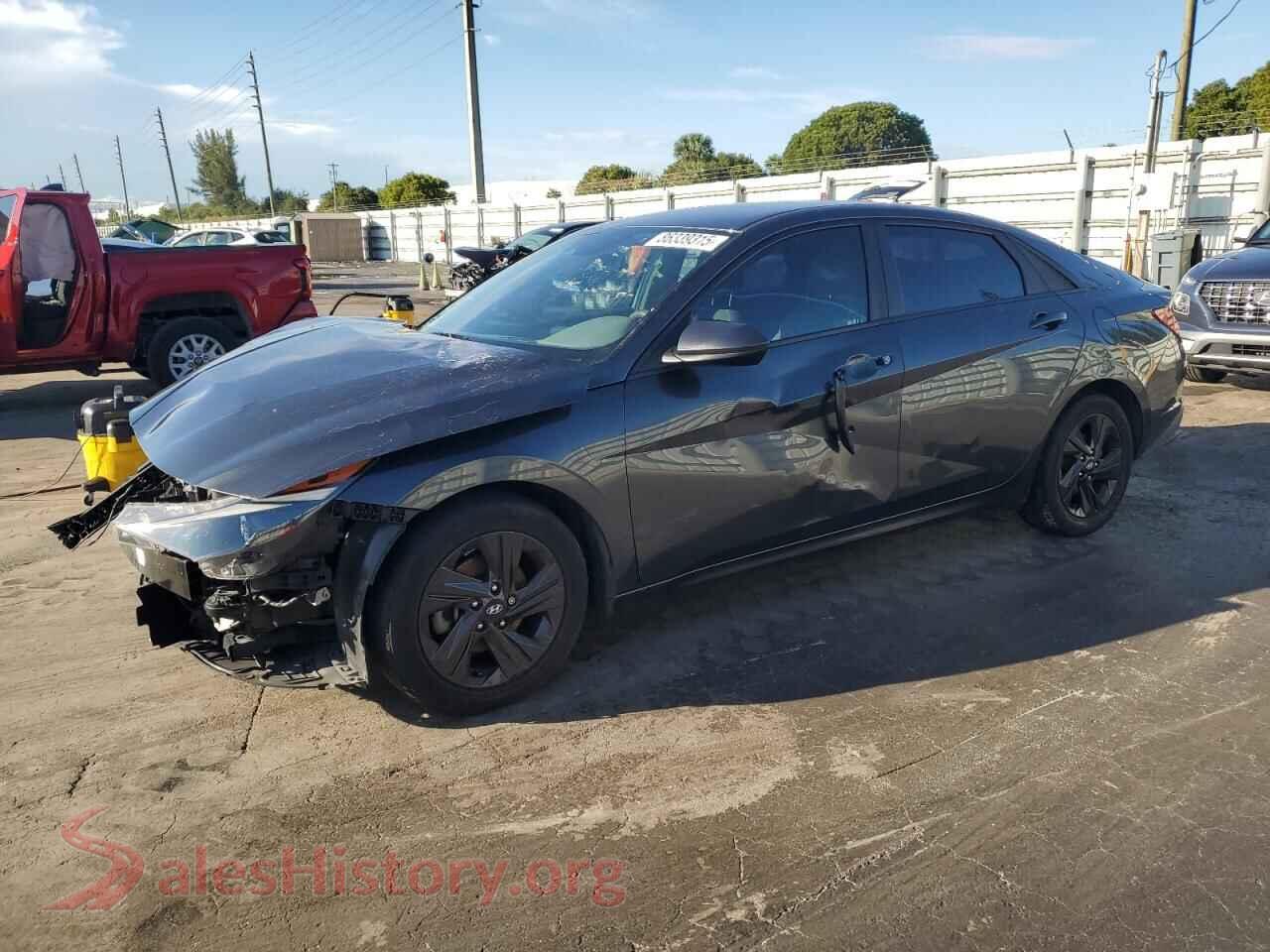2021 HYUNDAI ELANTRA — VIN 5NPLM4AG3MH007196