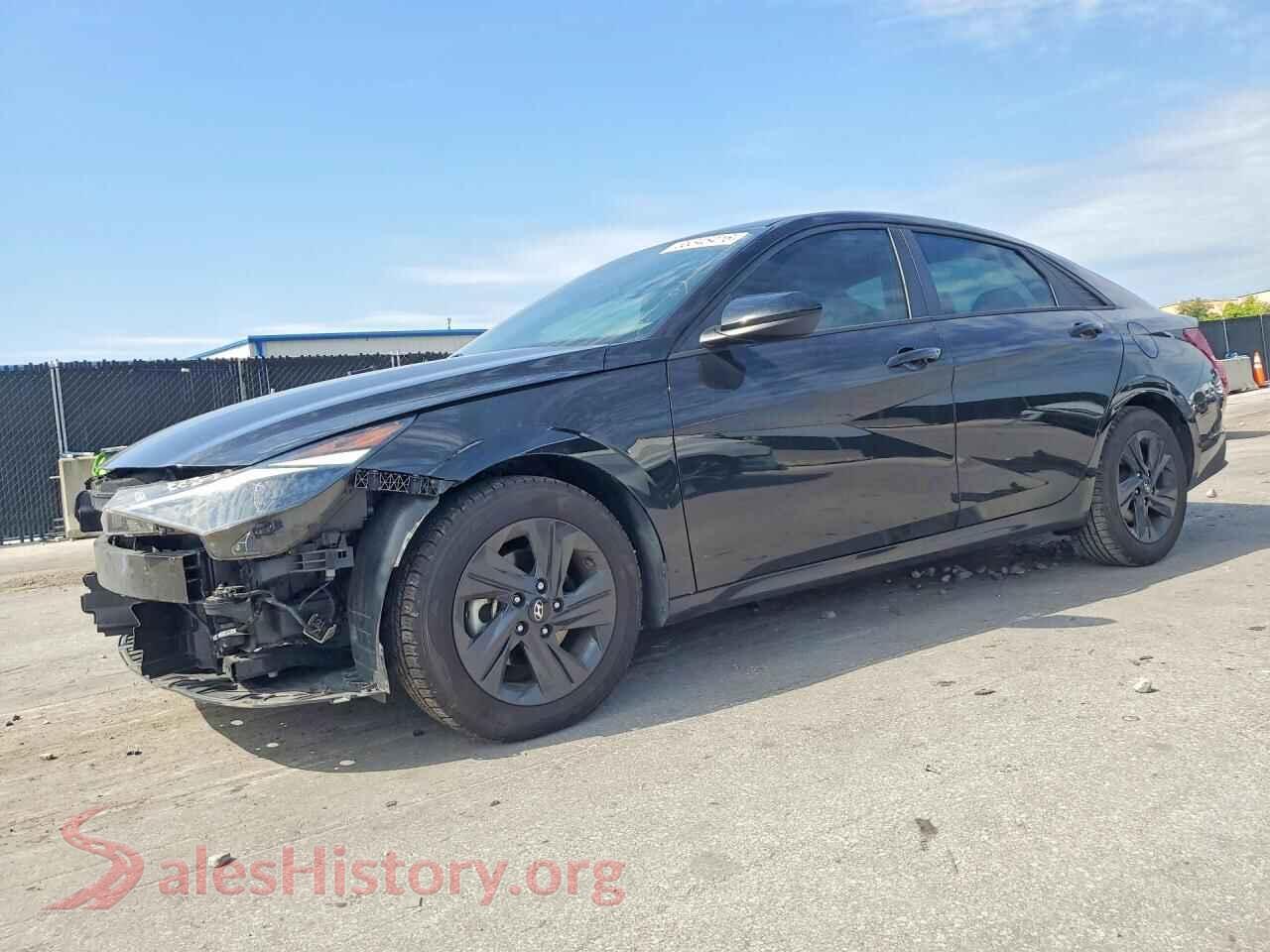 2021 HYUNDAI ELANTRA — VIN 5NPLM4AG4MH007742
