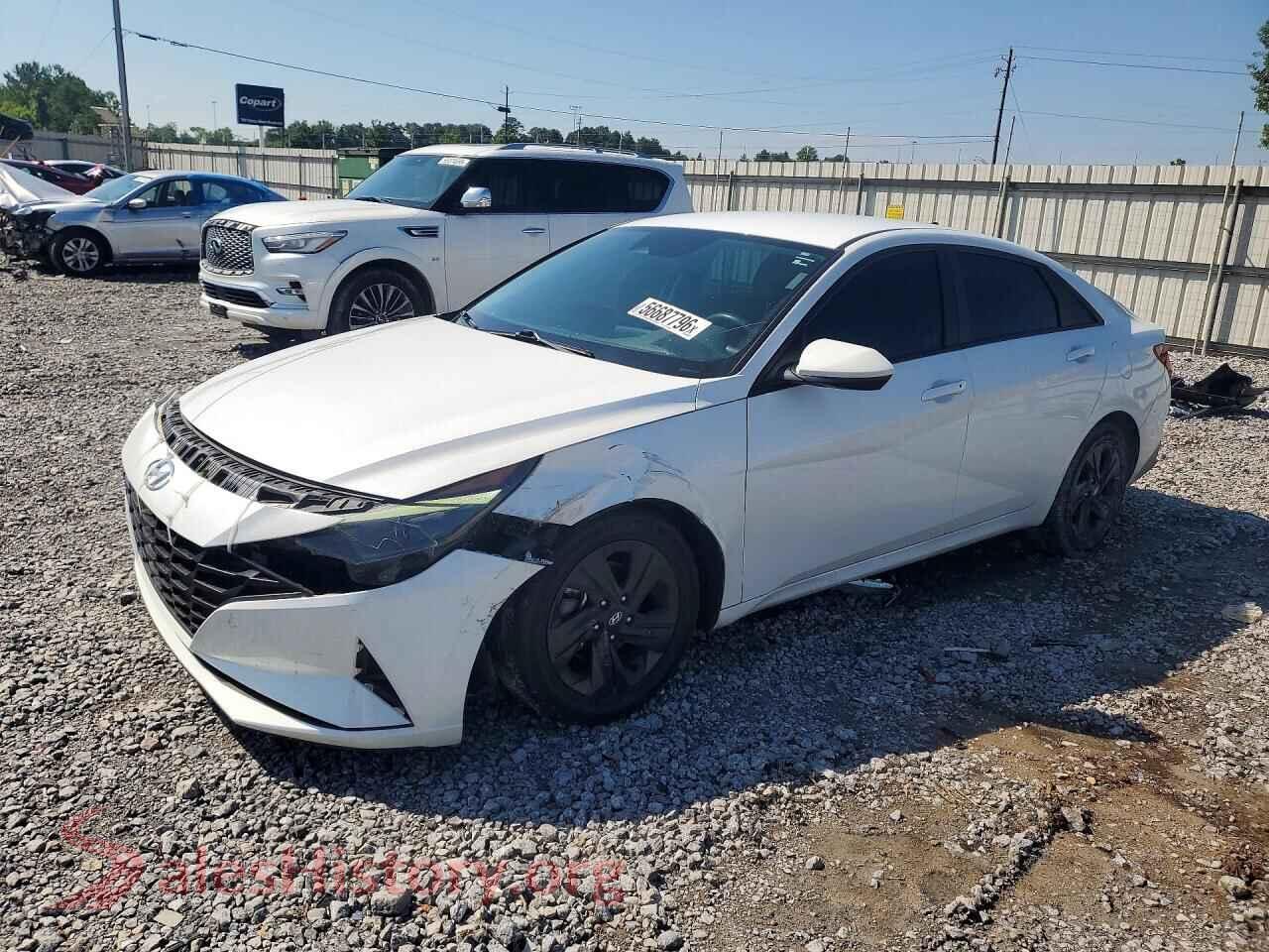 2021 HYUNDAI ELANTRA — VIN 5NPLM4AG6MH010898