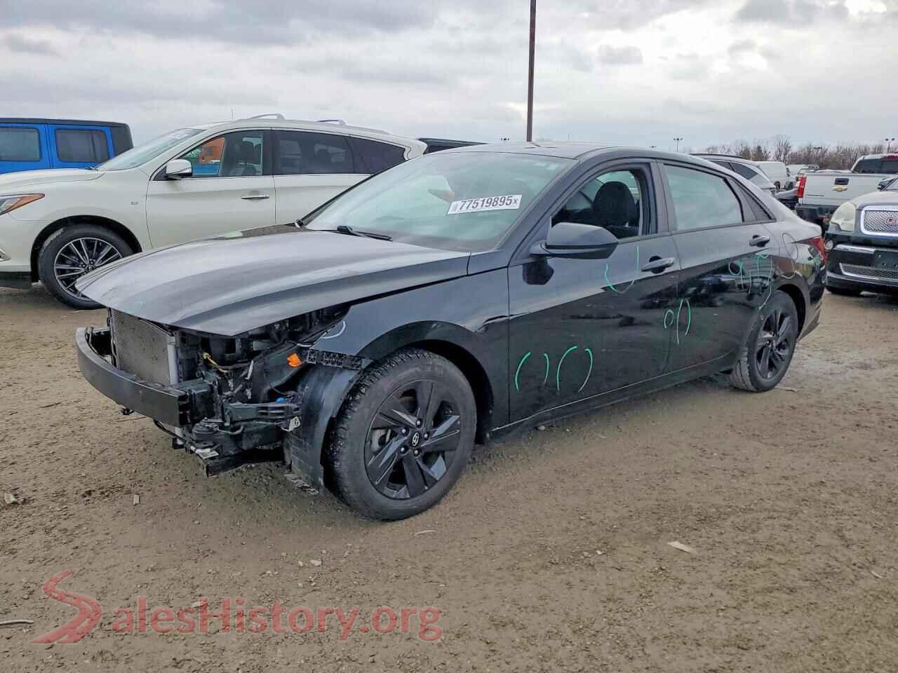 2021 HYUNDAI ELANTRA — VIN 5NPLM4AG6MH043058