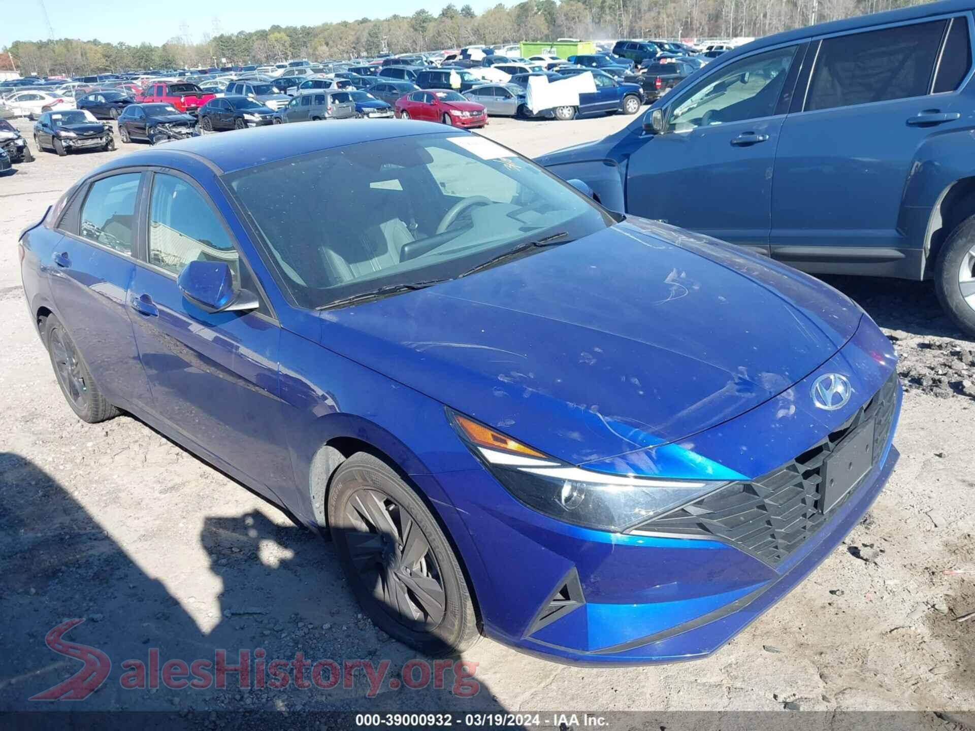 2021 HYUNDAI ELANTRA — VIN 5NPLM4AG6MH045957