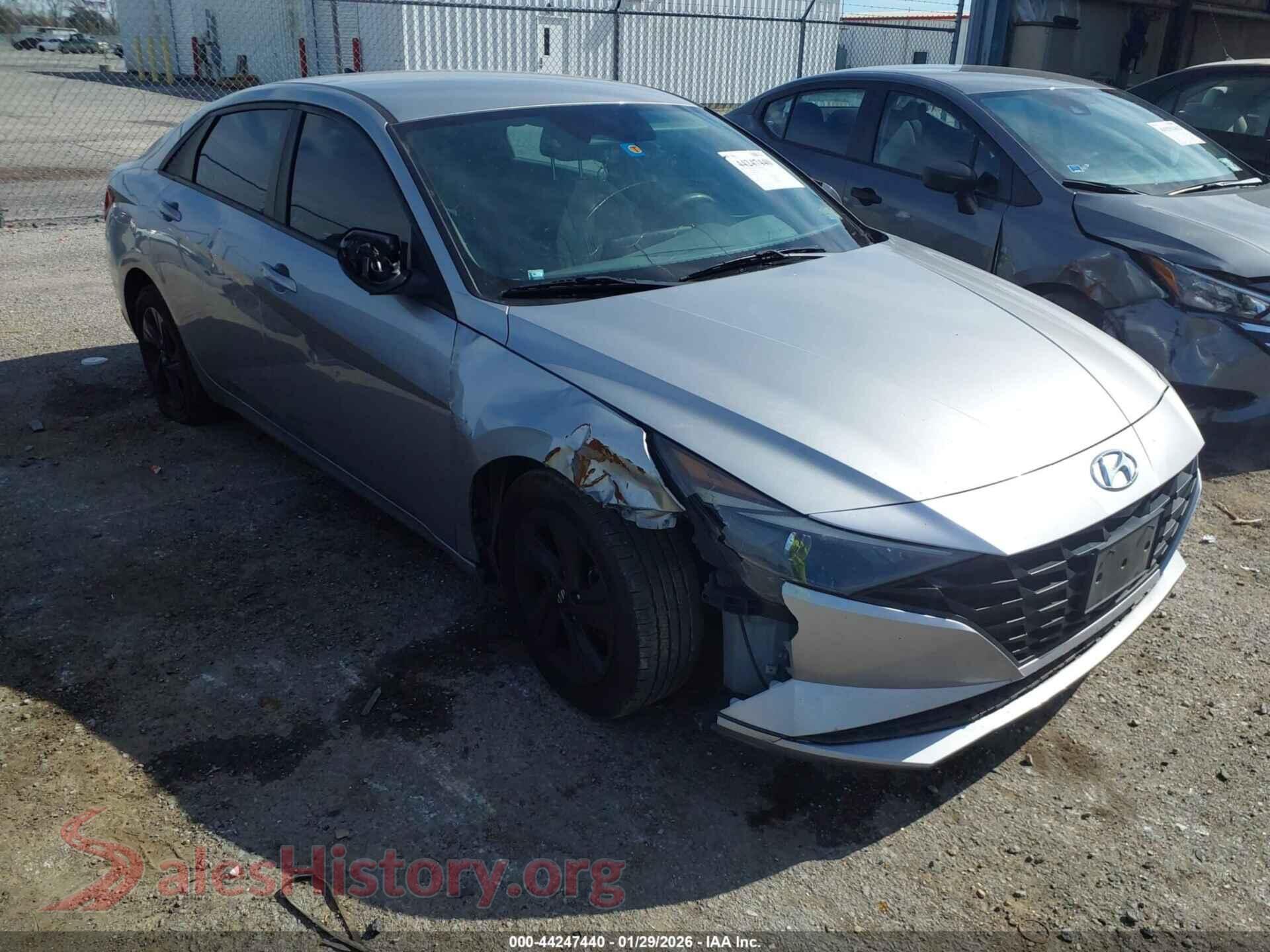 2021 HYUNDAI ELANTRA — VIN 5NPLM4AG7MH034188