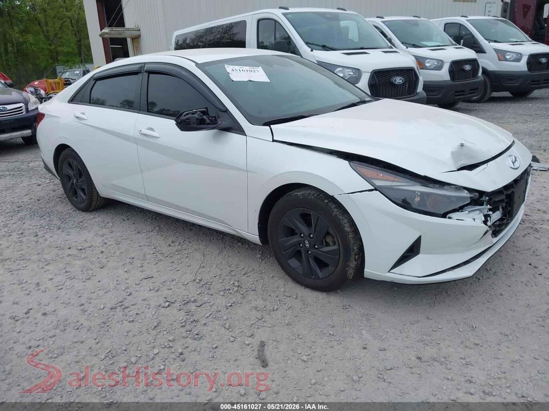 2022 HYUNDAI ELANTRA — VIN 5NPLM4AG9NH053889