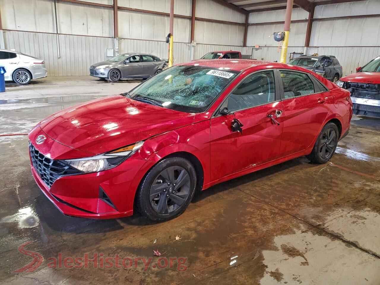 2021 HYUNDAI ELANTRA — VIN 5NPLS4AG2MH037487