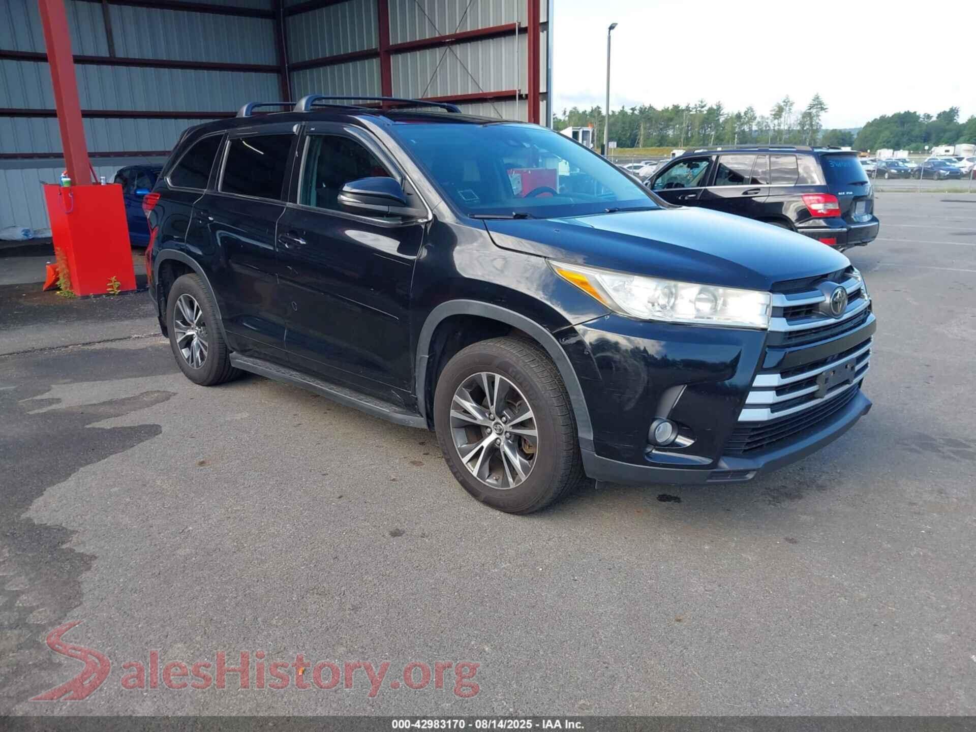 2017 TOYOTA HIGHLANDER — VIN 5TDBZRFH0HS365030