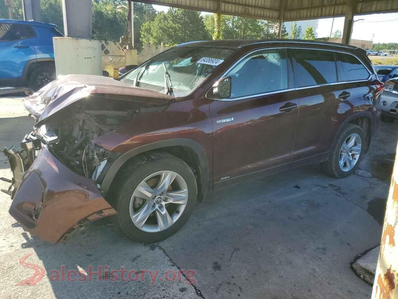 2017 TOYOTA HIGHLANDER — VIN 5TDDGRFH0HS032180
