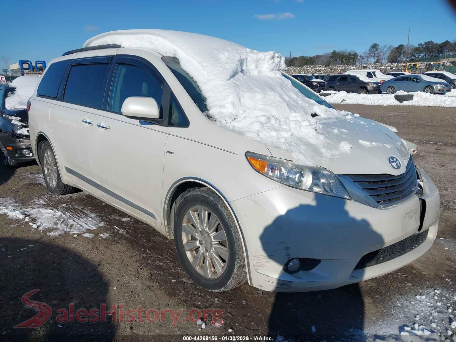 2016 TOYOTA SIENNA — VIN 5TDDK3DC6GS134407