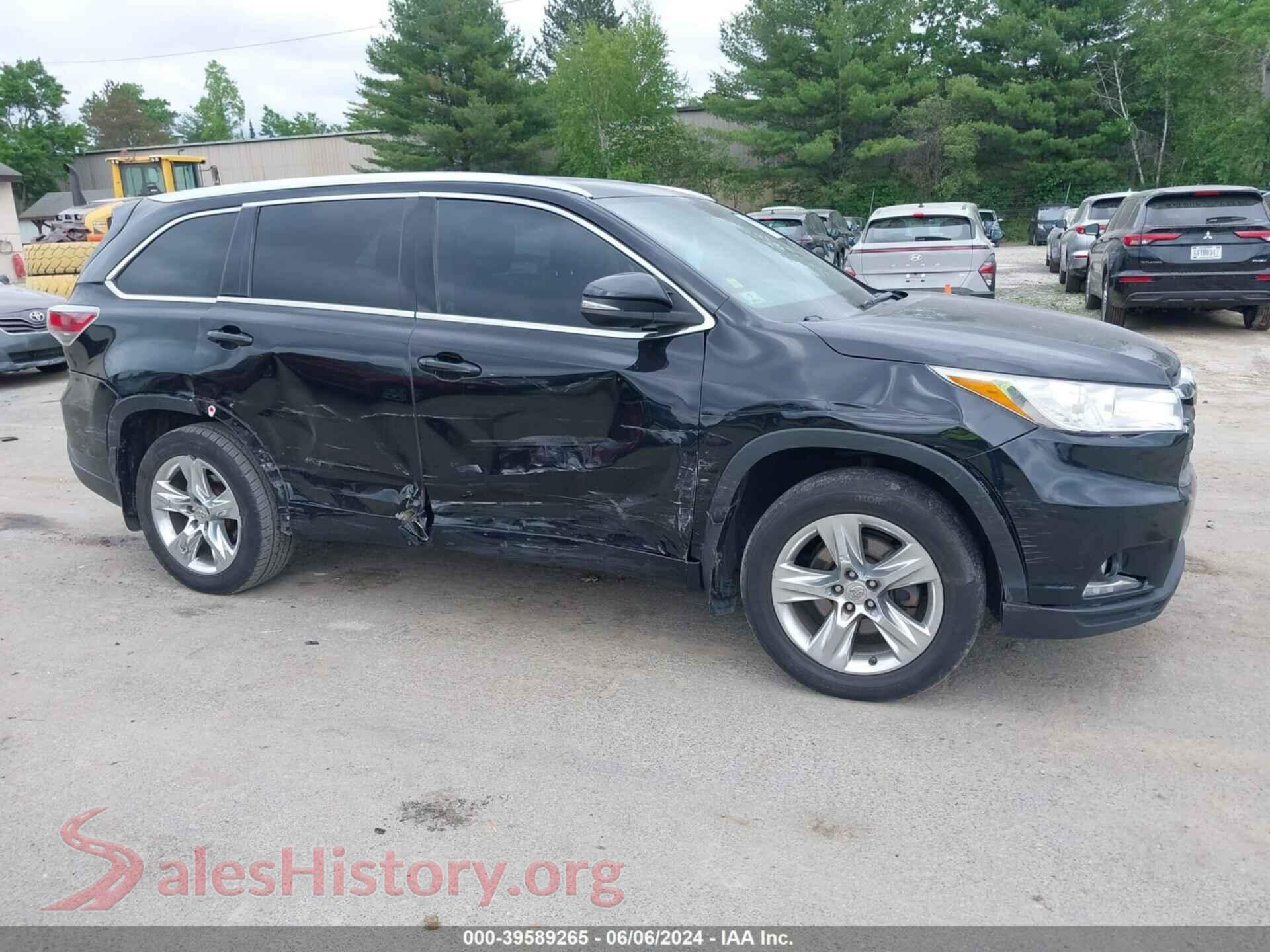 2015 TOYOTA HIGHLANDER — VIN 5TDDKRFH2FS200784