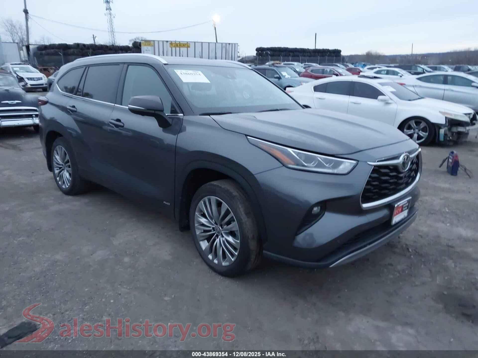 2025 TOYOTA HIGHLANDER HYBRID — VIN 5TDEBRCH9SS672631