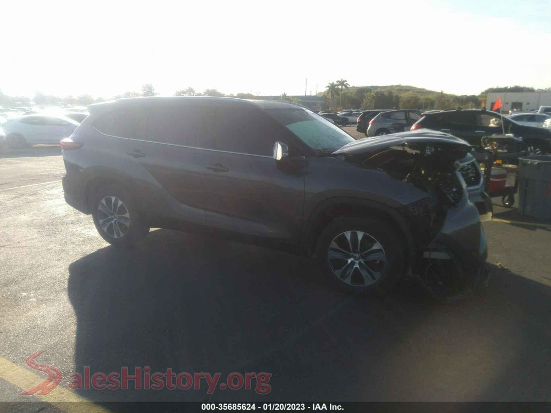 2022 TOYOTA HIGHLANDER — VIN 5TDGARAH2NS510424