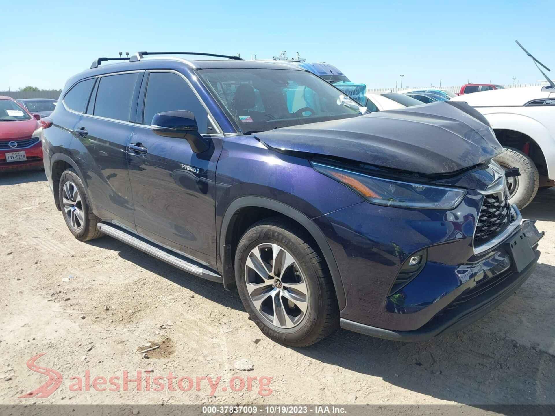 2021 TOYOTA HIGHLANDER — VIN 5TDGARAH7MS507663