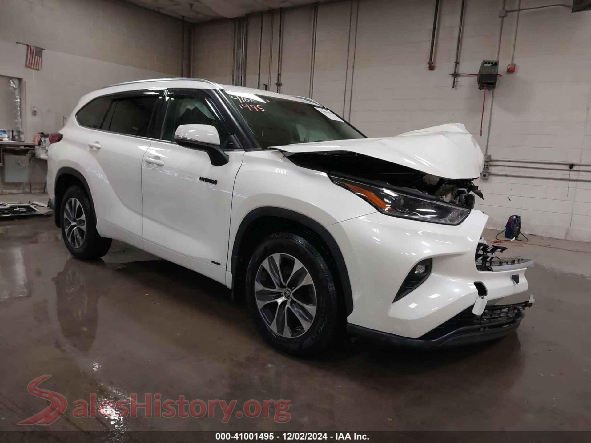 2021 TOYOTA HIGHLANDER — VIN 5TDGBRCH4MS521028