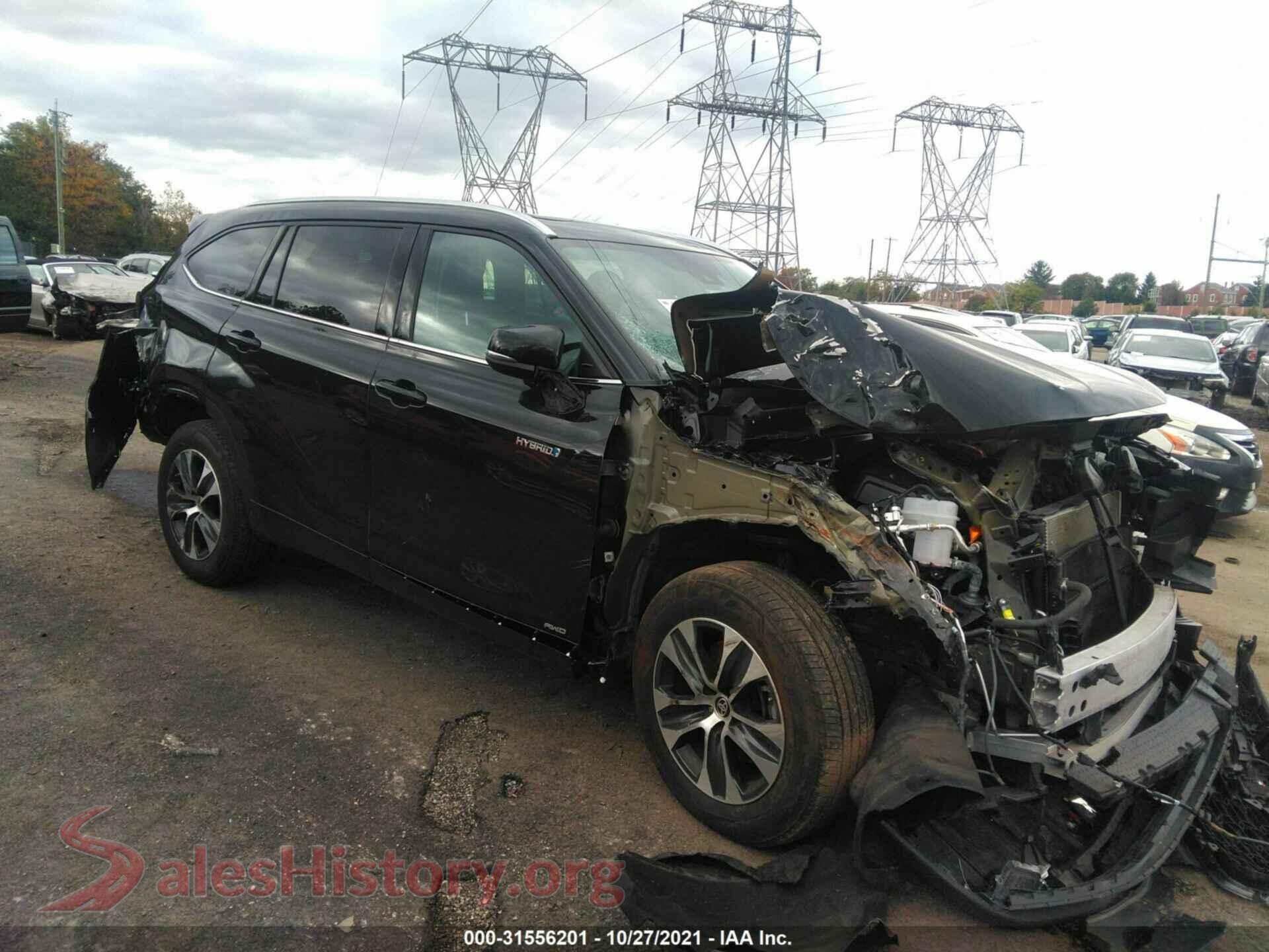 2020 TOYOTA HIGHLANDER — VIN 5TDGBRCH5LS509338