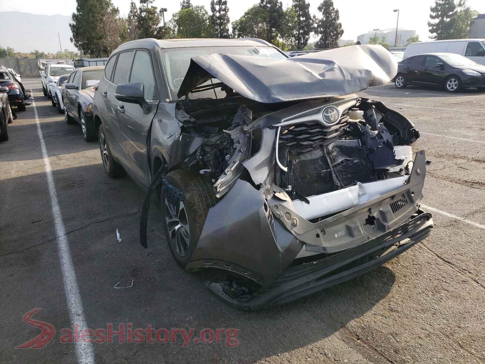 2020 TOYOTA HIGHLANDER — VIN 5TDGZRAH1LS005187