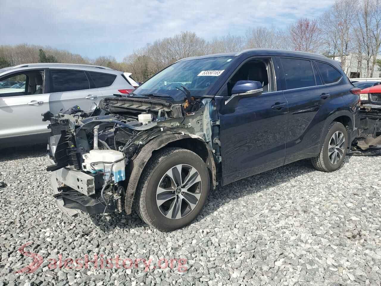 2022 TOYOTA HIGHLANDER — VIN 5TDGZRBH0NS563064