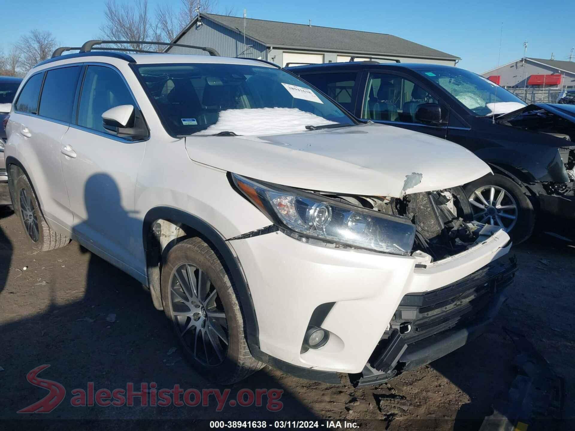 2017 TOYOTA HIGHLANDER — VIN 5TDJZRFH4HS392937
