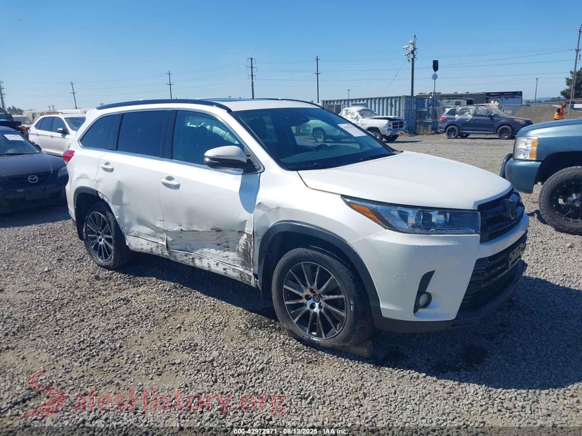 2017 TOYOTA HIGHLANDER — VIN 5TDJZRFH7HS408063