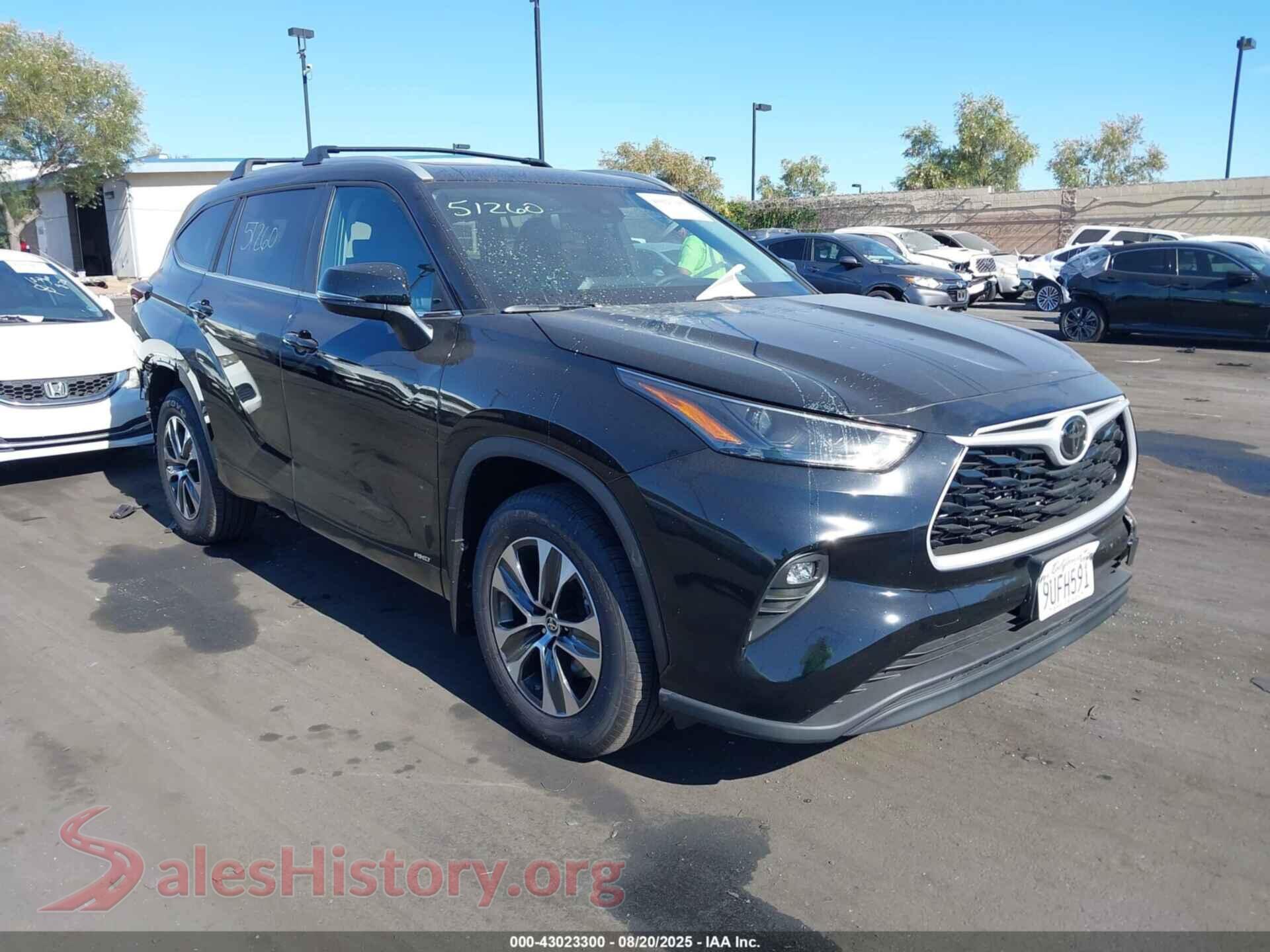 2025 TOYOTA HIGHLANDER HYBRID — VIN 5TDKBRCH4SS673883