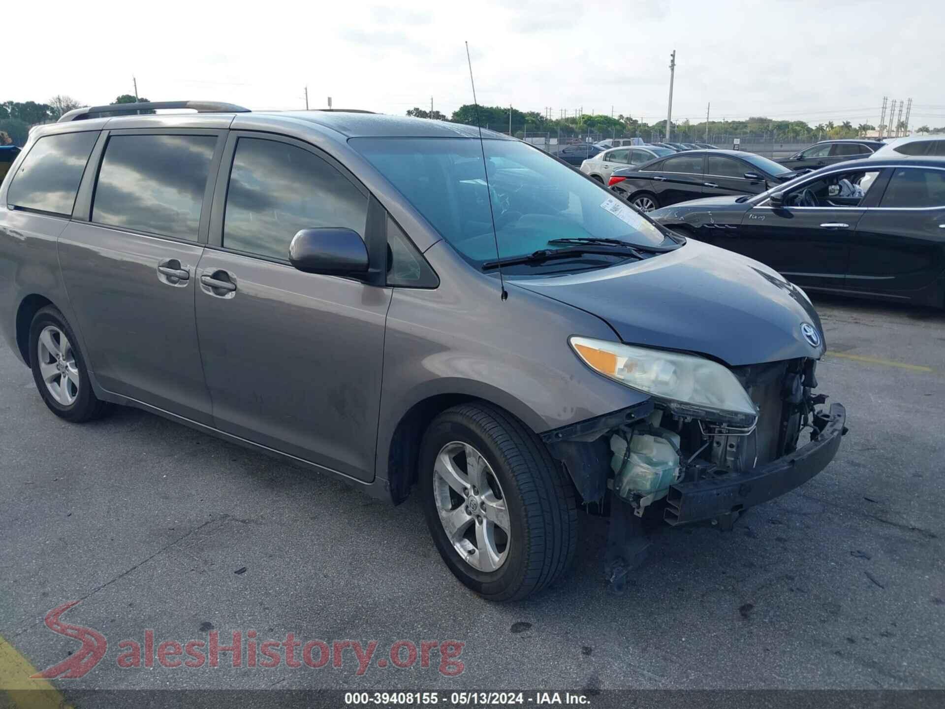 2014 TOYOTA SIENNA — VIN 5TDKK3DC3ES480452