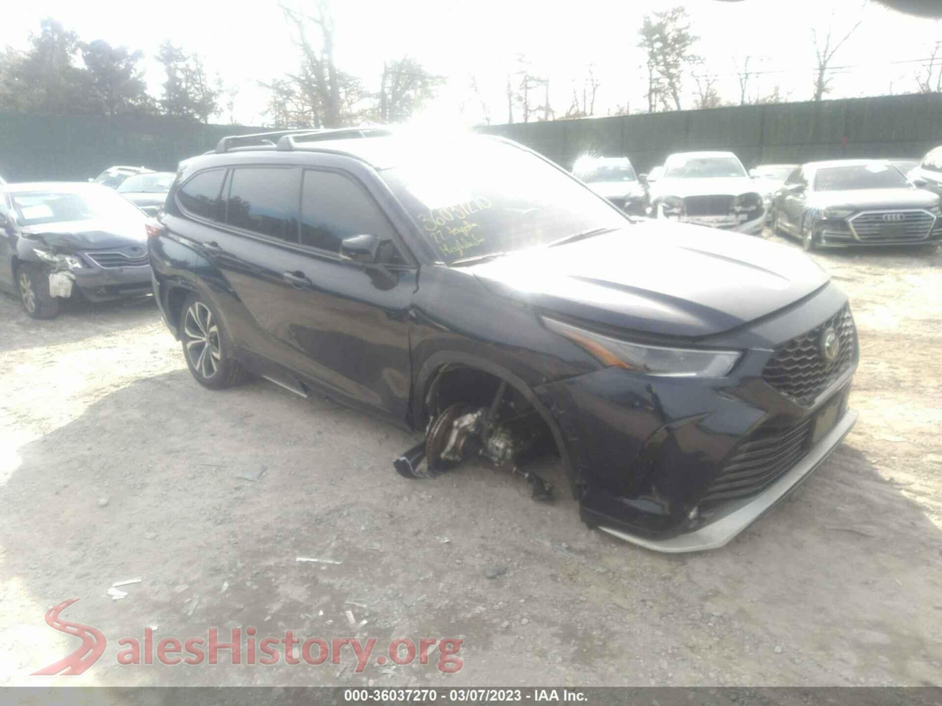 2022 TOYOTA HIGHLANDER — VIN 5TDLZRBH0NS212525