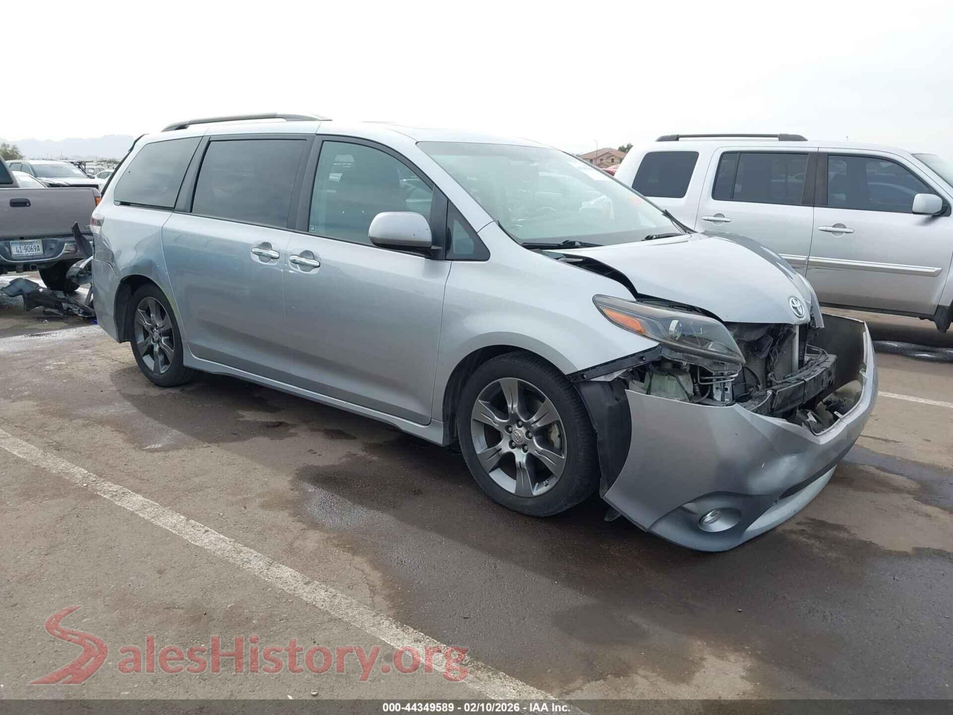 2015 TOYOTA SIENNA — VIN 5TDXK3DC2FS585328