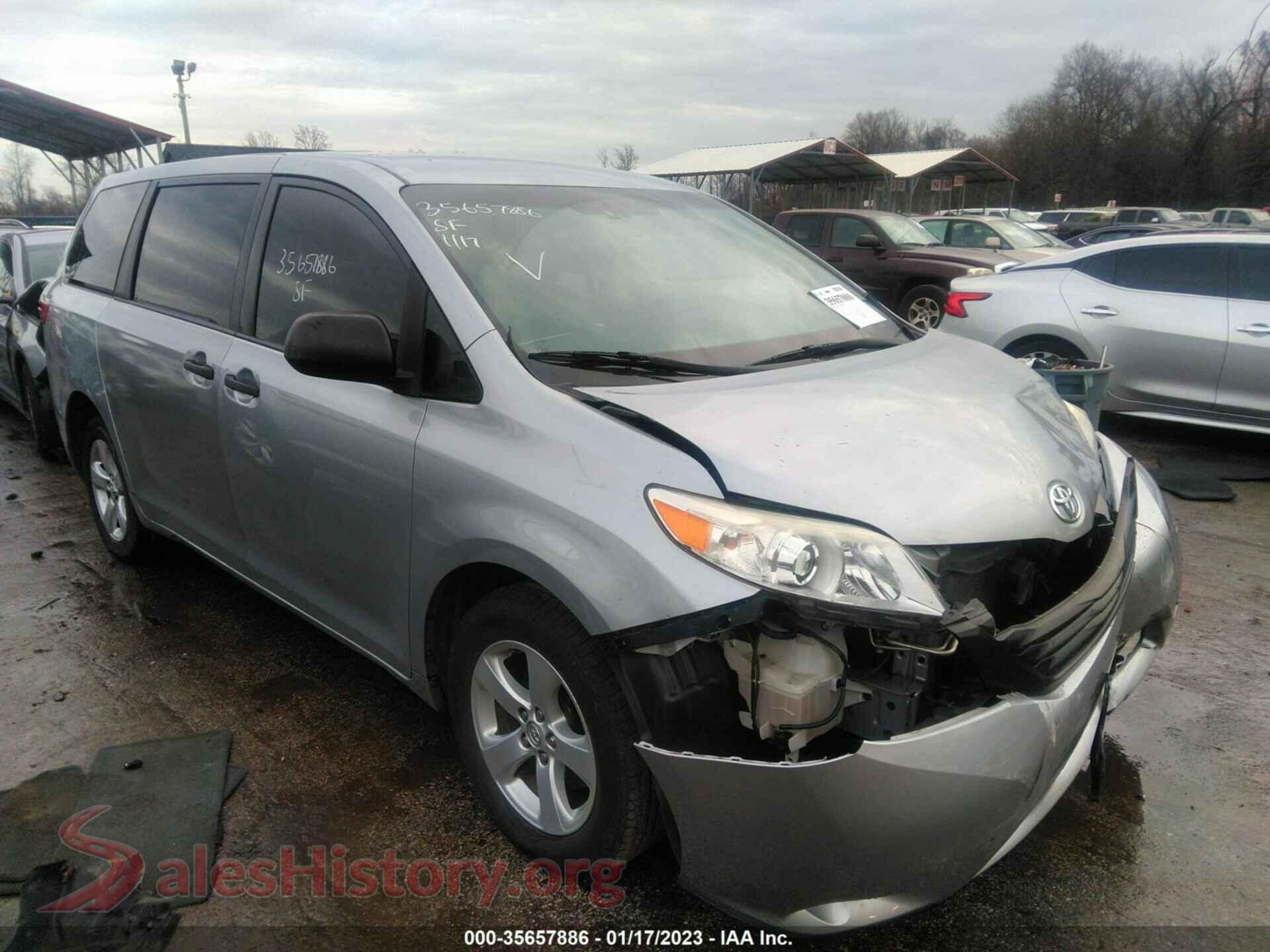 2015 TOYOTA SIENNA — VIN 5TDZK3DC6FS577371