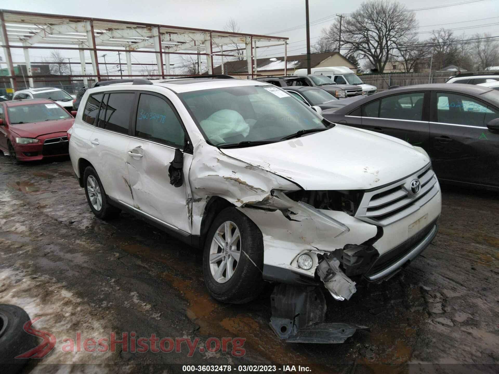 2012 TOYOTA HIGHLANDER — VIN 5TDZK3EH0CS087210