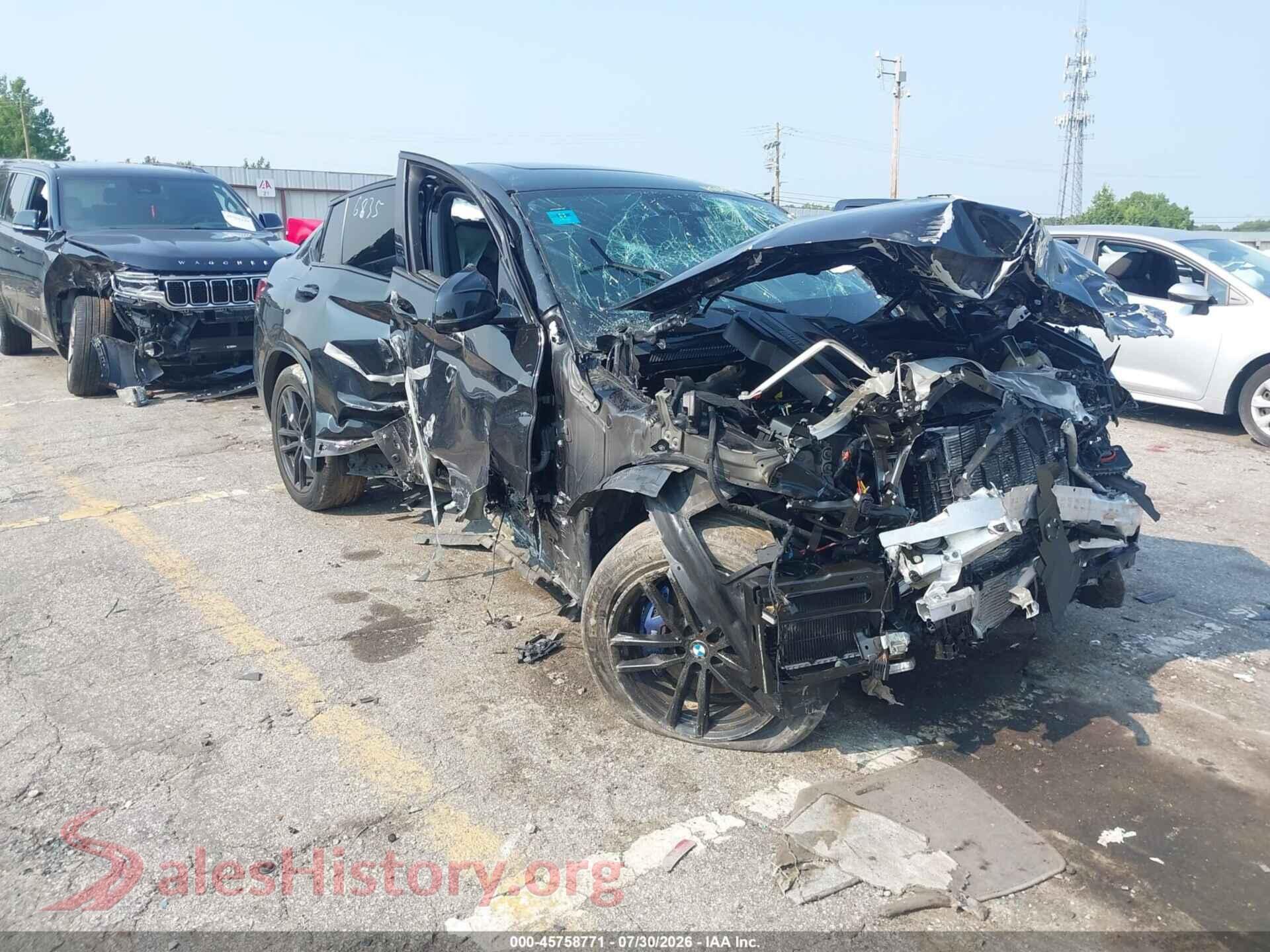 2021 BMW X4 — VIN 5UX2V5C03M9H86835