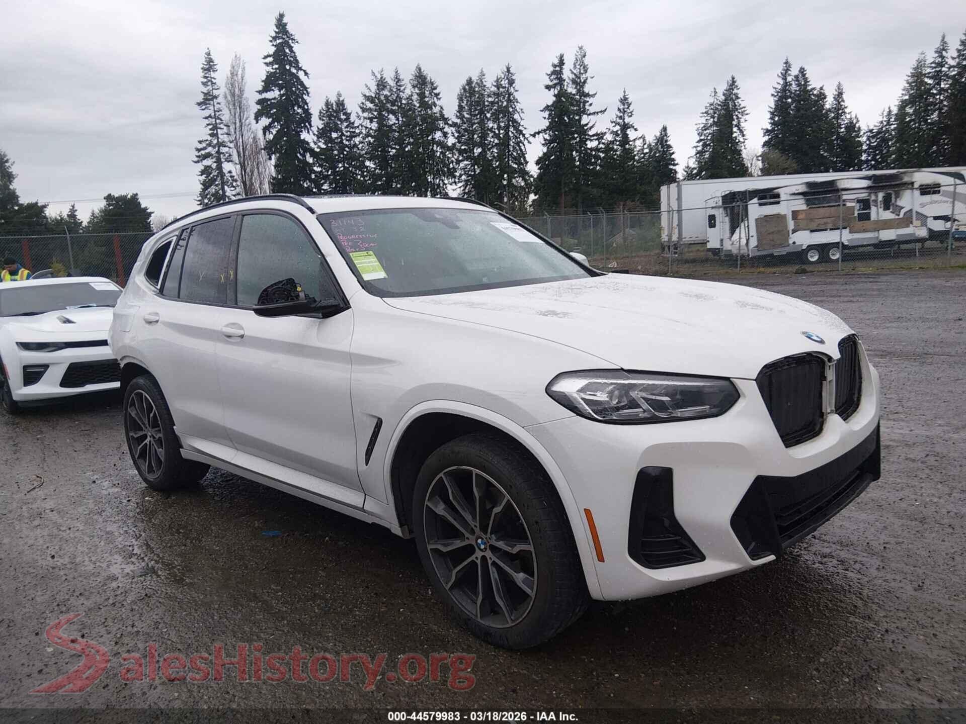 2022 BMW X3 — VIN 5UX53DP08N9J98662