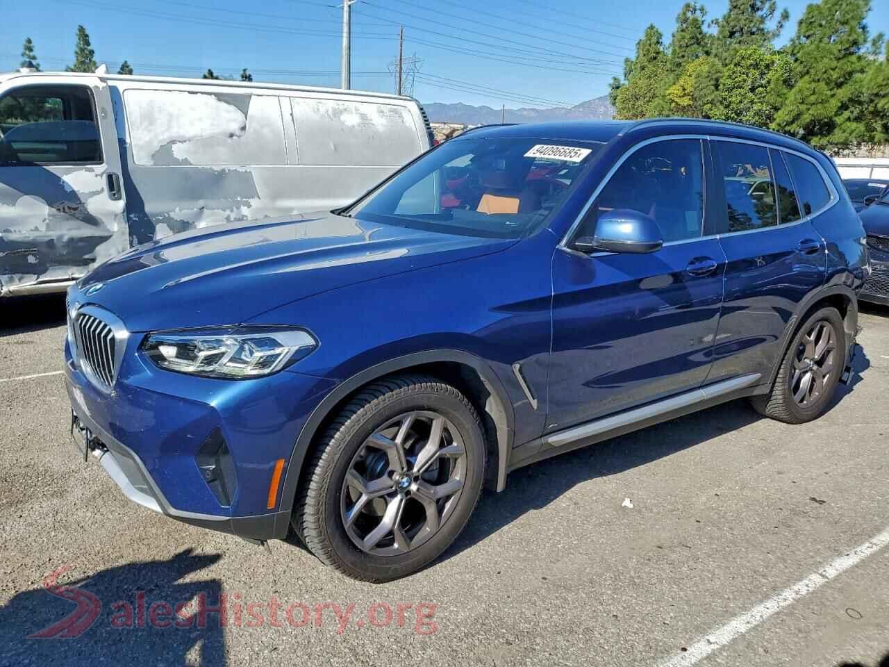 2022 BMW X3 — VIN 5UX53DP0XN9K48056