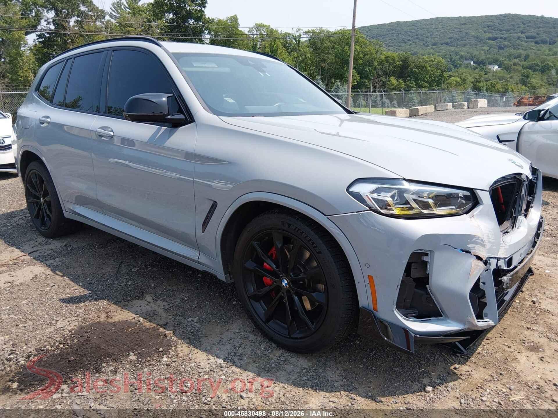 2022 BMW X3 — VIN 5UX83DP09N9L87043