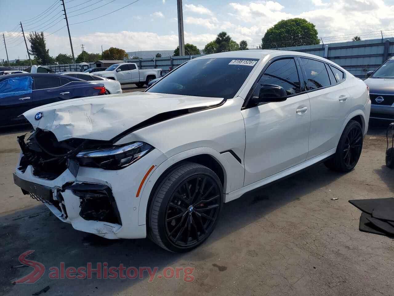 2021 BMW X6 — VIN 5UXCY4C01M9F28237