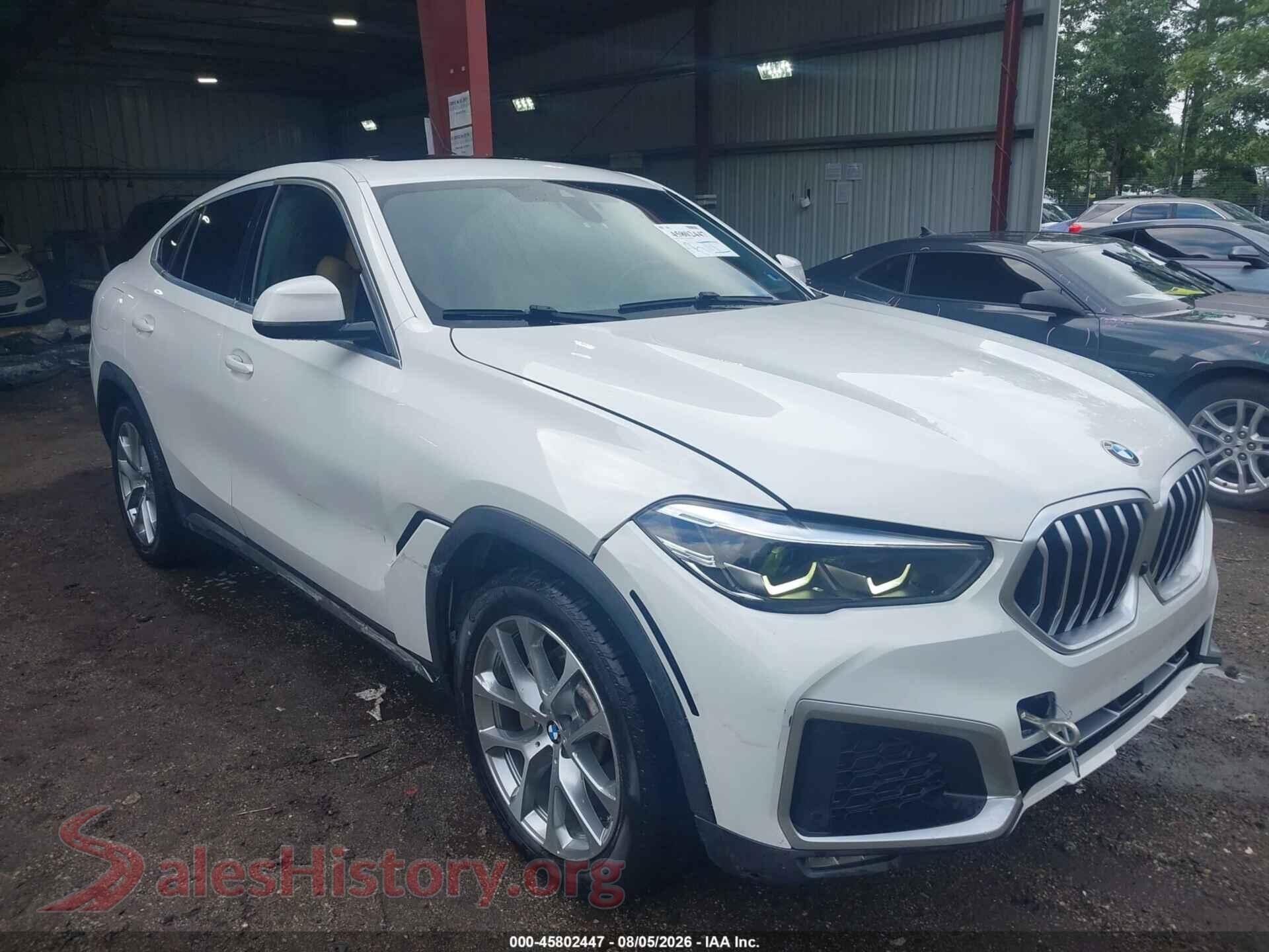 2021 BMW X6 — VIN 5UXCY4C01M9H36165