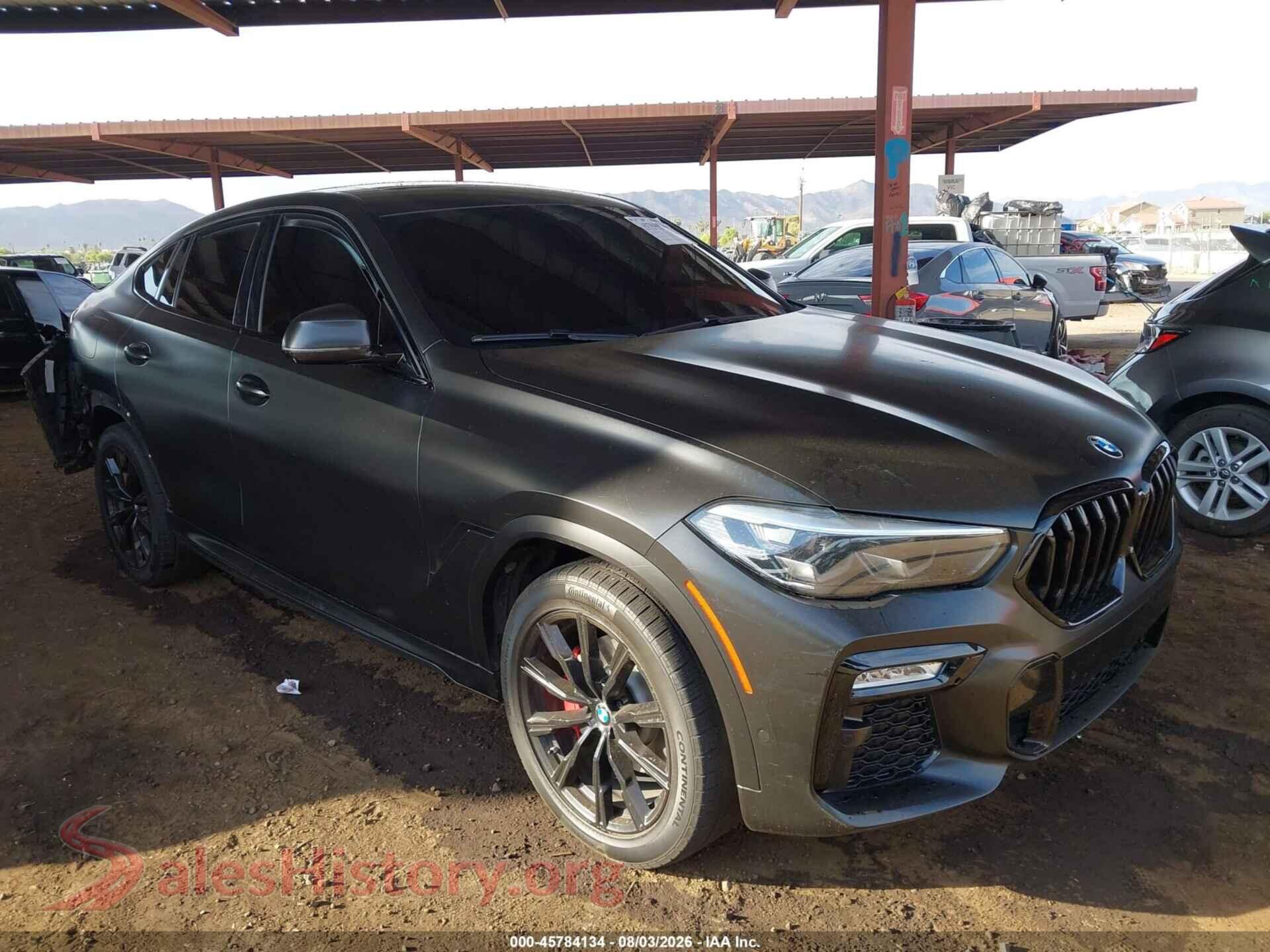 2021 BMW X6 — VIN 5UXCY4C02M9E31984