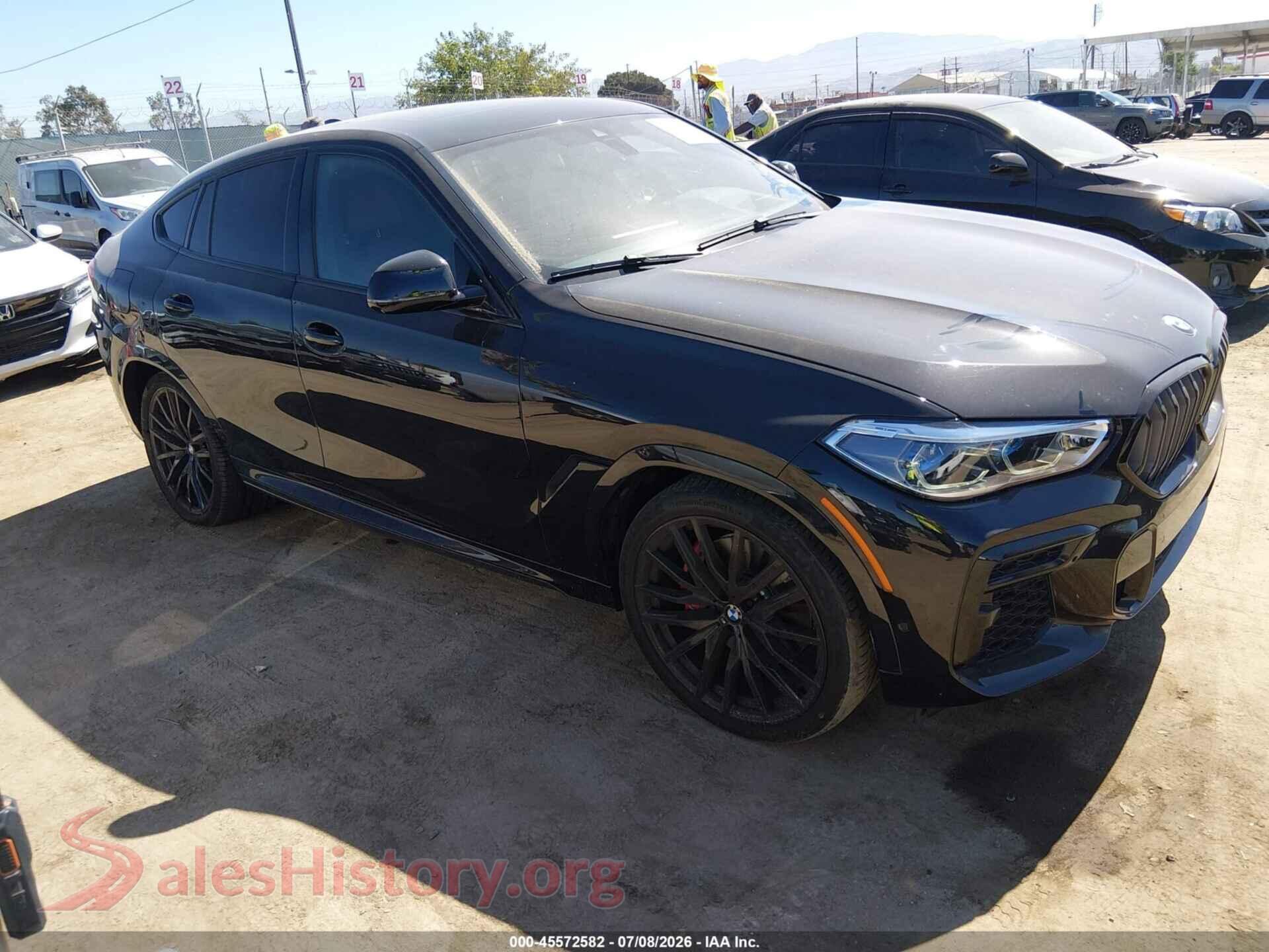 2022 BMW X6 — VIN 5UXCY6C06N9M42450
