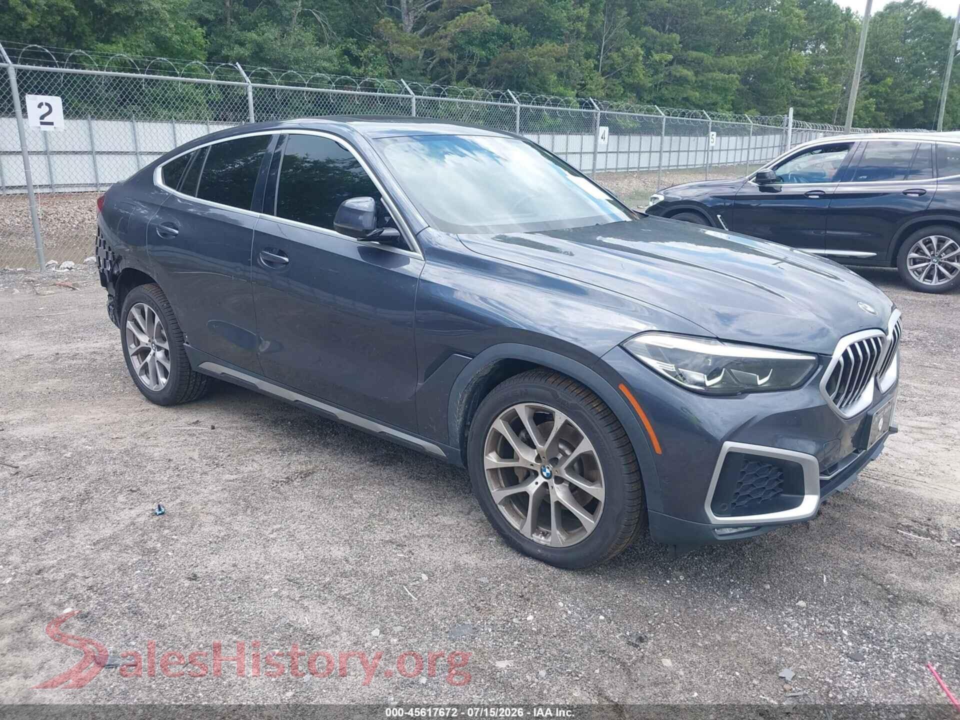 2020 BMW X6 — VIN 5UXCY6C08L9C11405