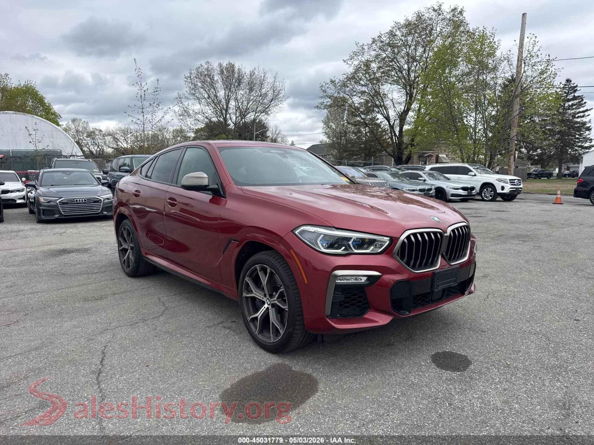 2021 BMW X6 — VIN 5UXCY8C09M9E51267