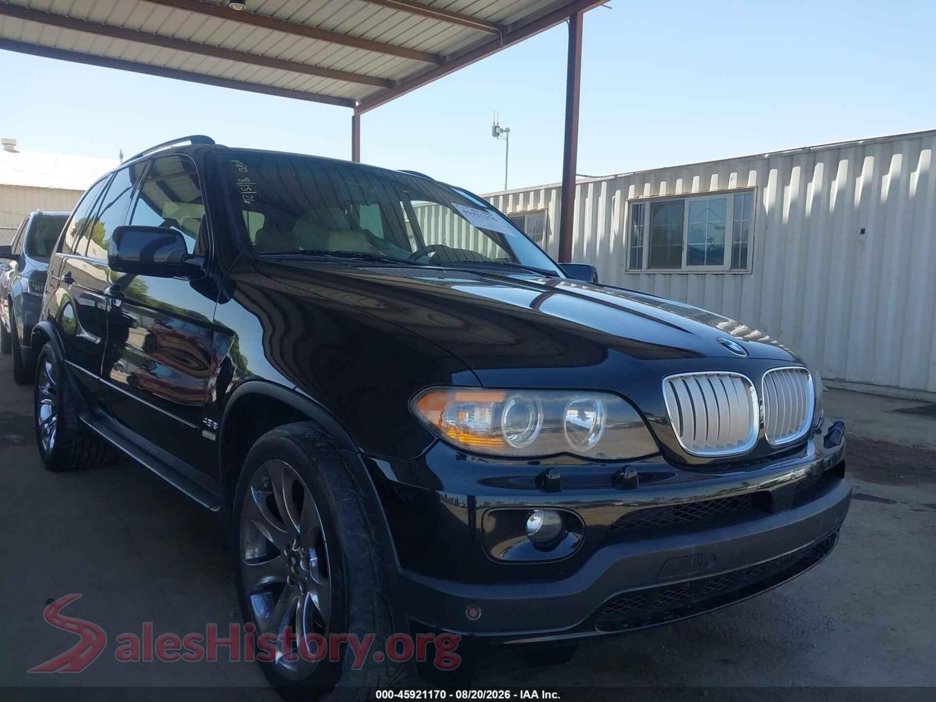 2006 BMW X5 — VIN 5UXFA93536LE84421