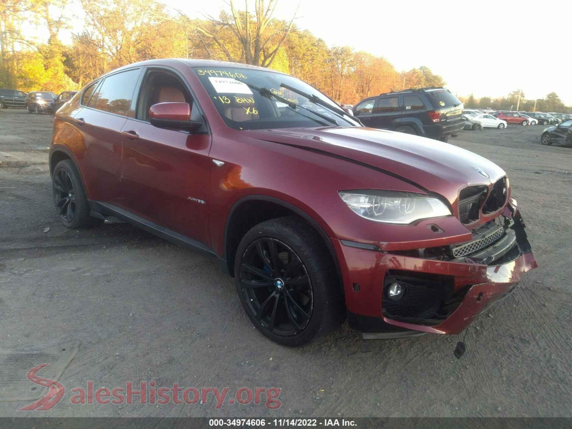 2013 BMW X6 — VIN 5UXFG2C51DL783891