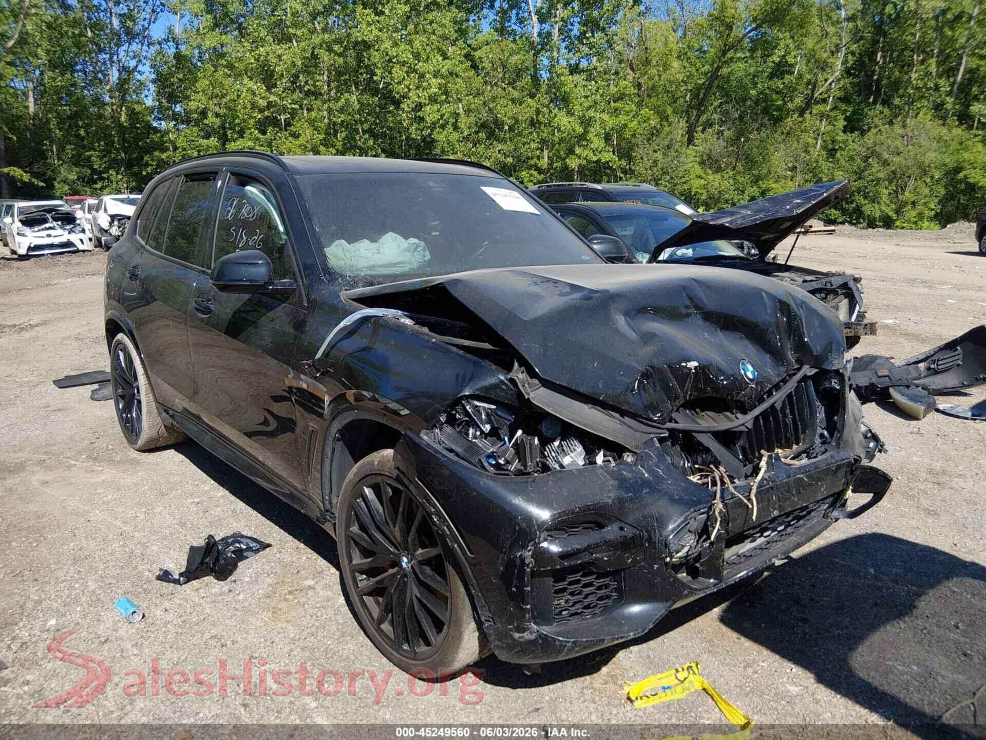 2022 BMW X5 — VIN 5UXJU4C02N9J92194