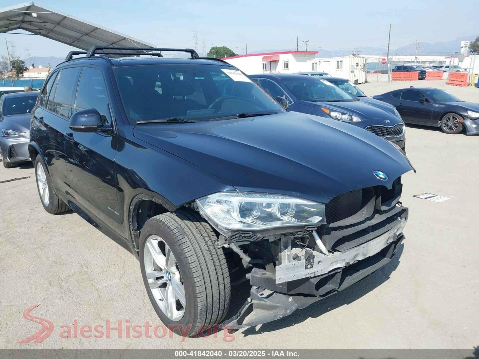 2016 BMW X5 — VIN 5UXKR2C56G0R69909