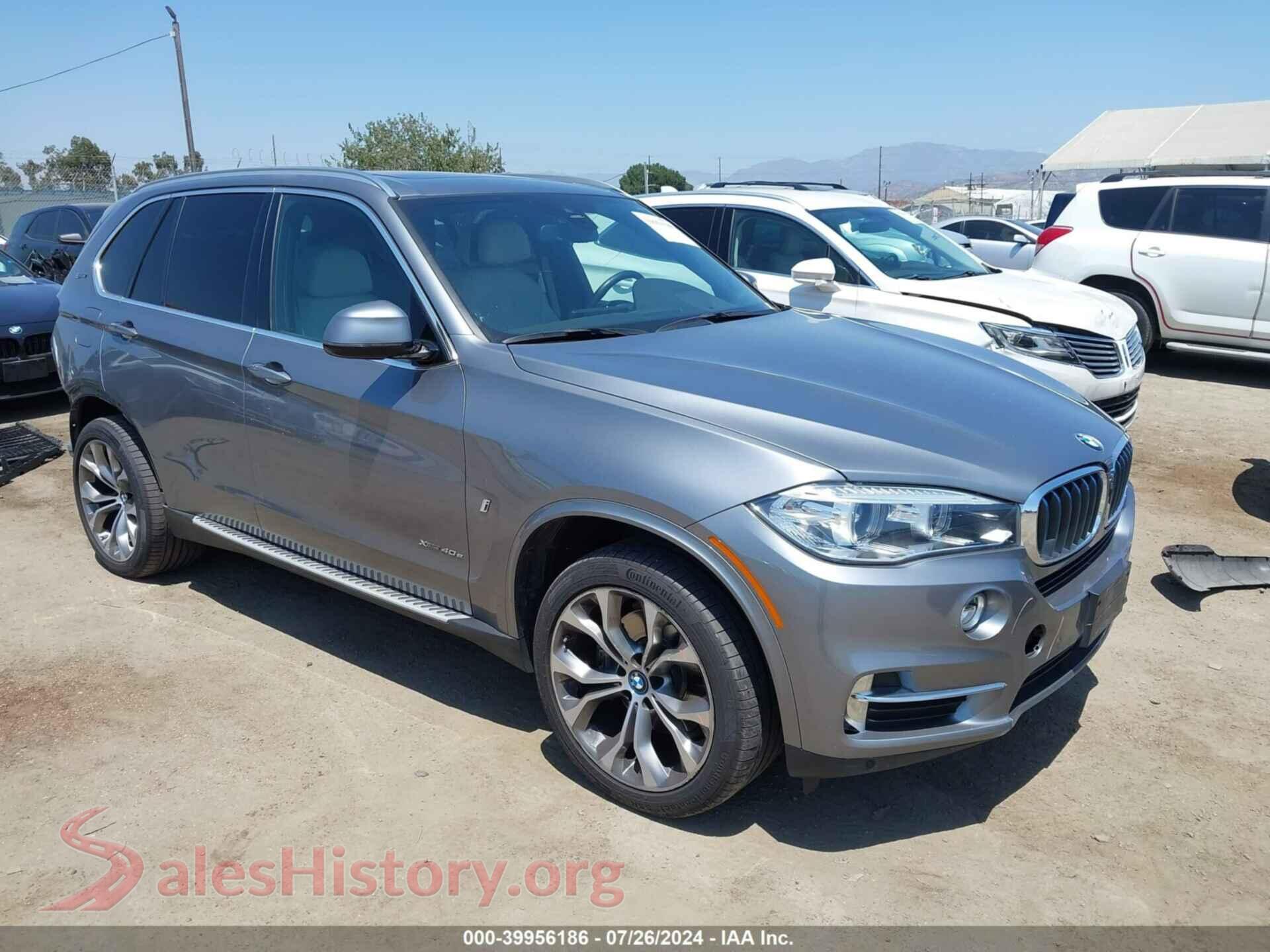 2018 BMW X5 EDRIVE — VIN 5UXKT0C59J0V99827